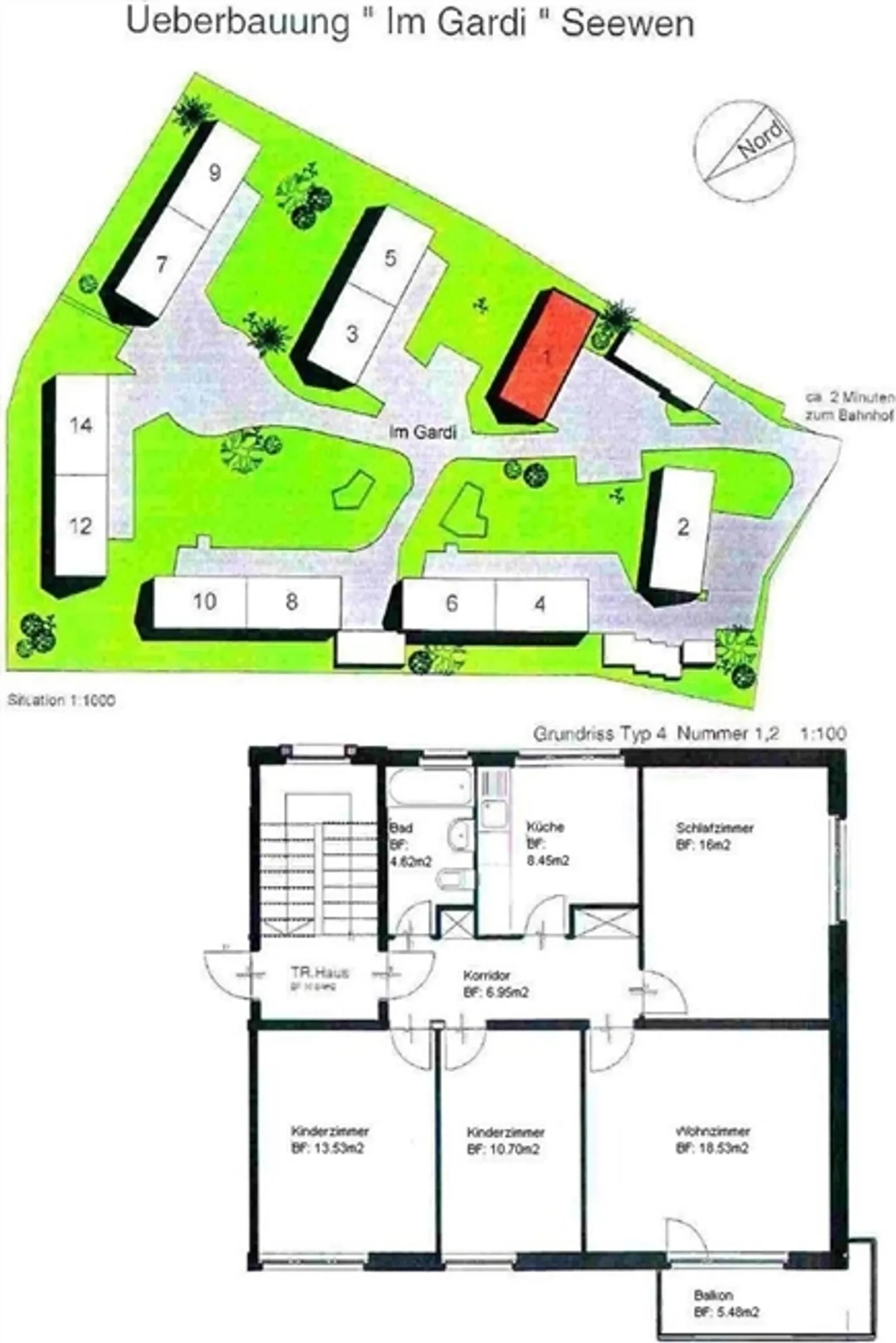 «Wohnen im Grünen mit Blick auf die Bergwelt» - Foto 6 von 7