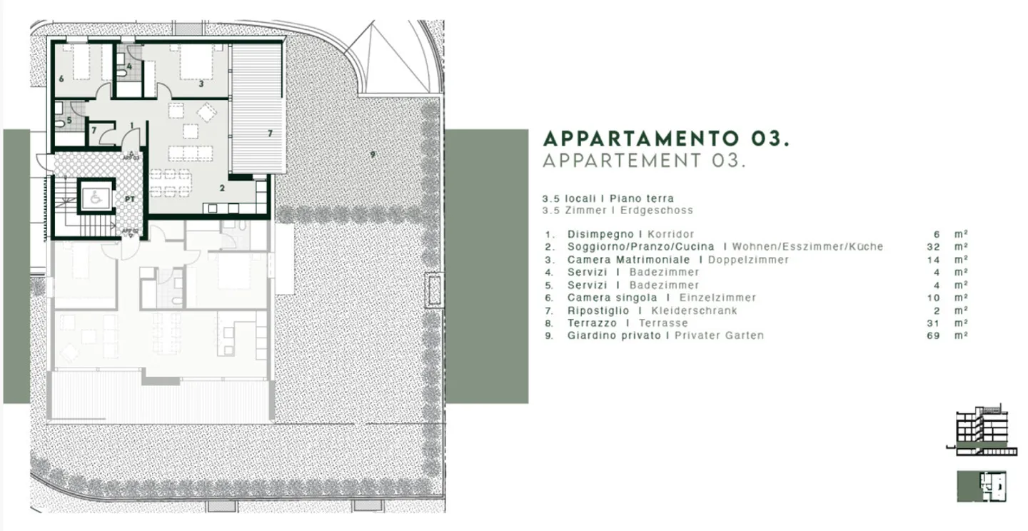 VENDESI A MINUSIO - APPARTAMENTO 3.5 LOCALI CON GIARDINO PRIVATO IN NUOVA RESIDENZA - Foto 8 di 8