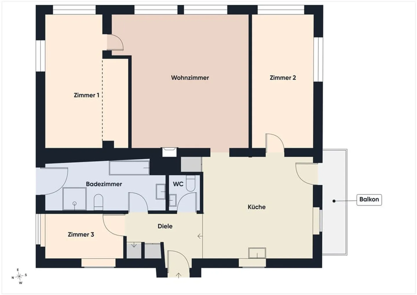 Renovierte Wohnung in St. Niklaus - Foto 10 von 13