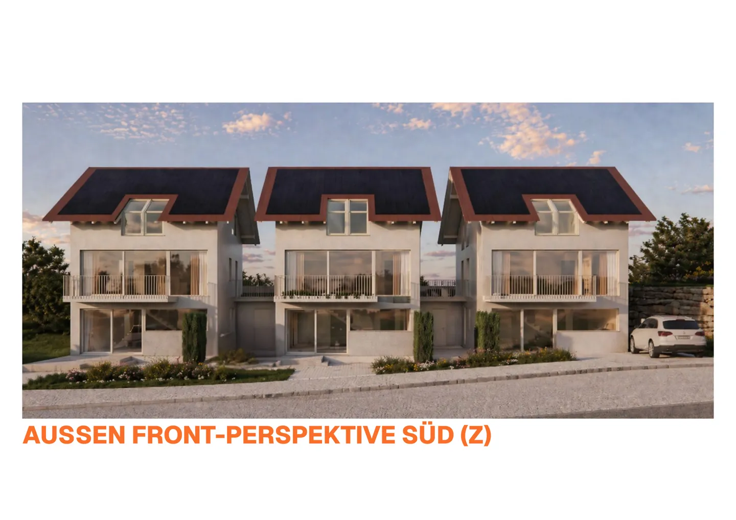 Nouvelle construction de trois maisons individuelles modernes à l'envers dans la commune de Seeland Jens - Photo 6 sur 7