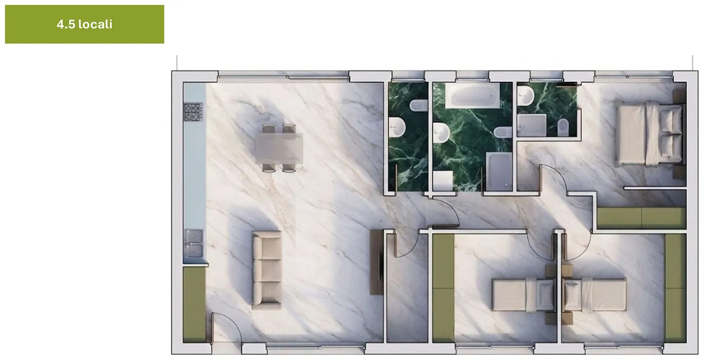 Appartamento Elegante al Piano Terra - Foto 4 di 4