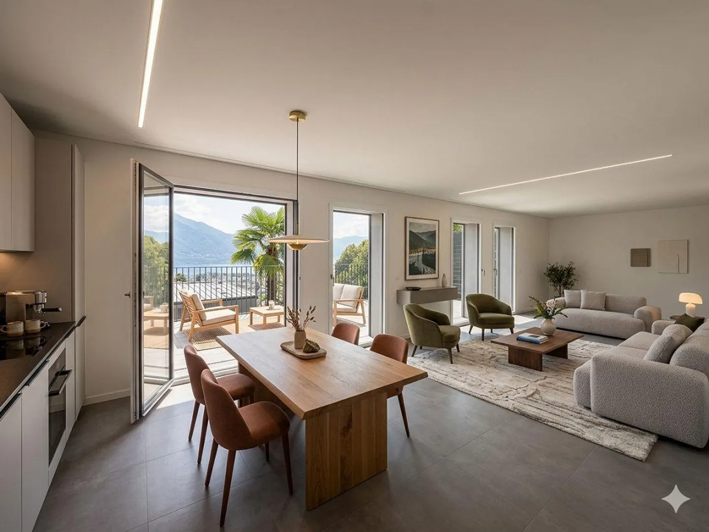 3.5-Zimmer-Wohnung mit Terrasse, Seesicht und Waldblick - Foto 1 von 9