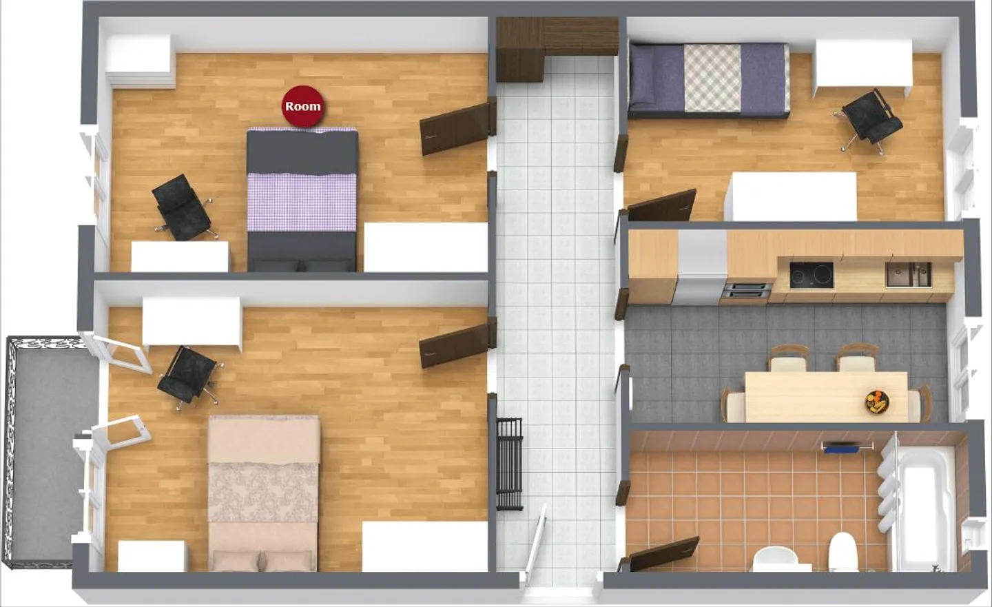 Möbliertes Zimmer in Top-Lage - Foto 7 von 7