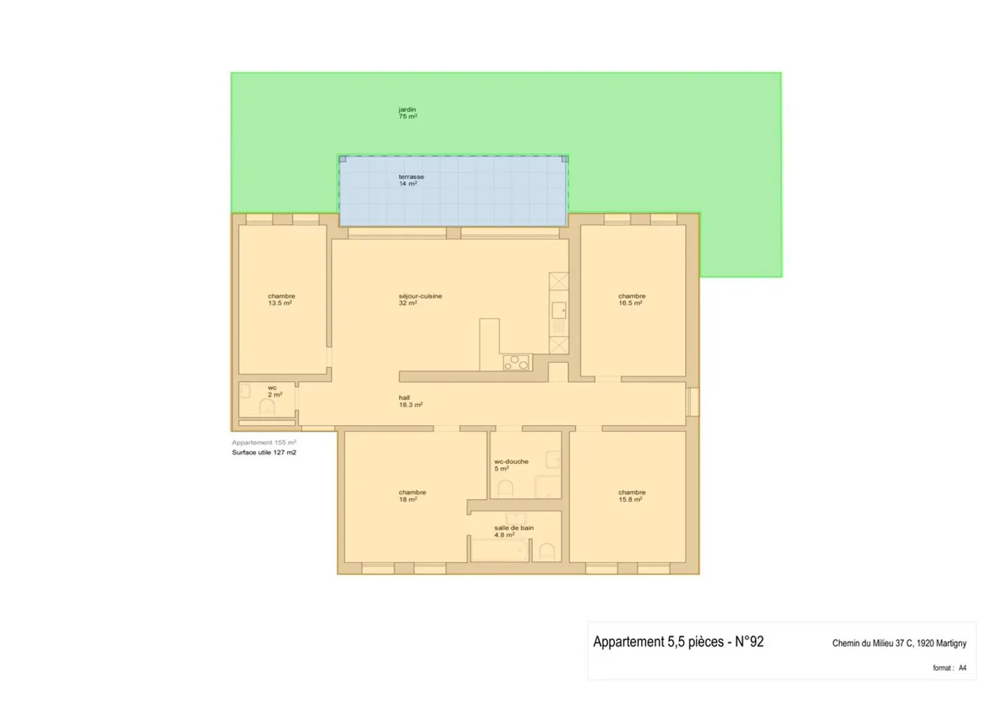 Spacieux Appartement avec Jardin - Photo 3 sur 12
