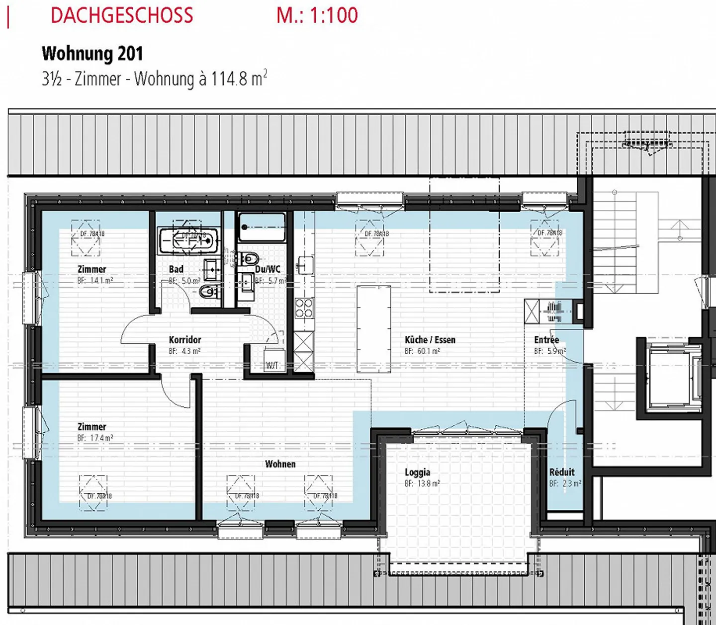 Erstbezug per 01.12.2025 – schöne 3.5-Zimmerwohnung mit Loggia - Foto 7 von 14