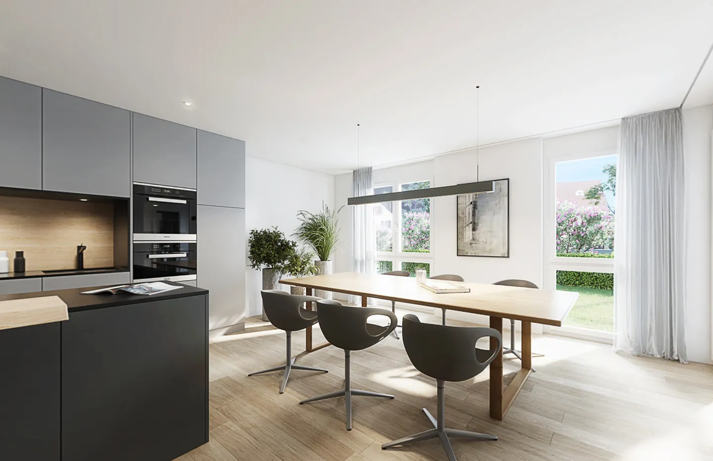 Appartement de 3½ pièces au rez-de-chaussée avec jardin d'hiver, patio et jardin - Photo 11 sur 23