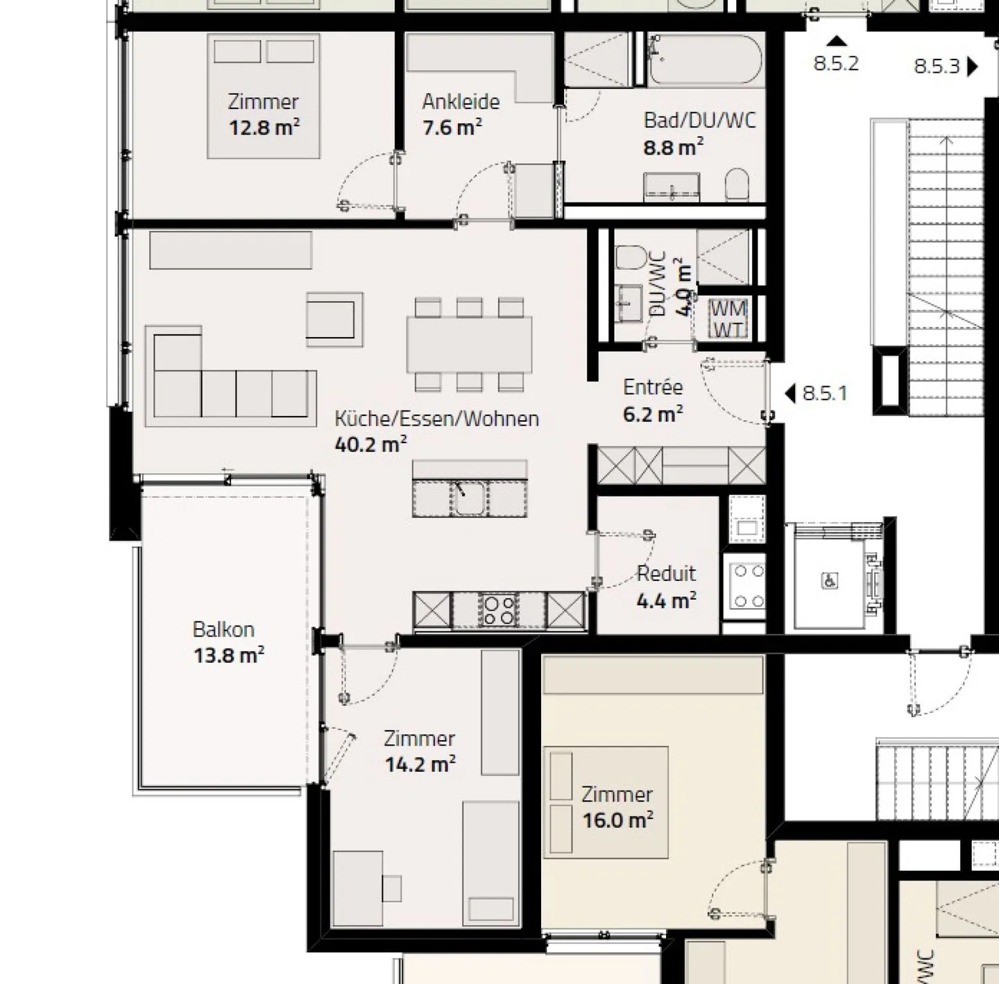 Exclusive 3.5-room apartment in Zurich-Wollishofen near Lake Zurich - Photo 12 of 12