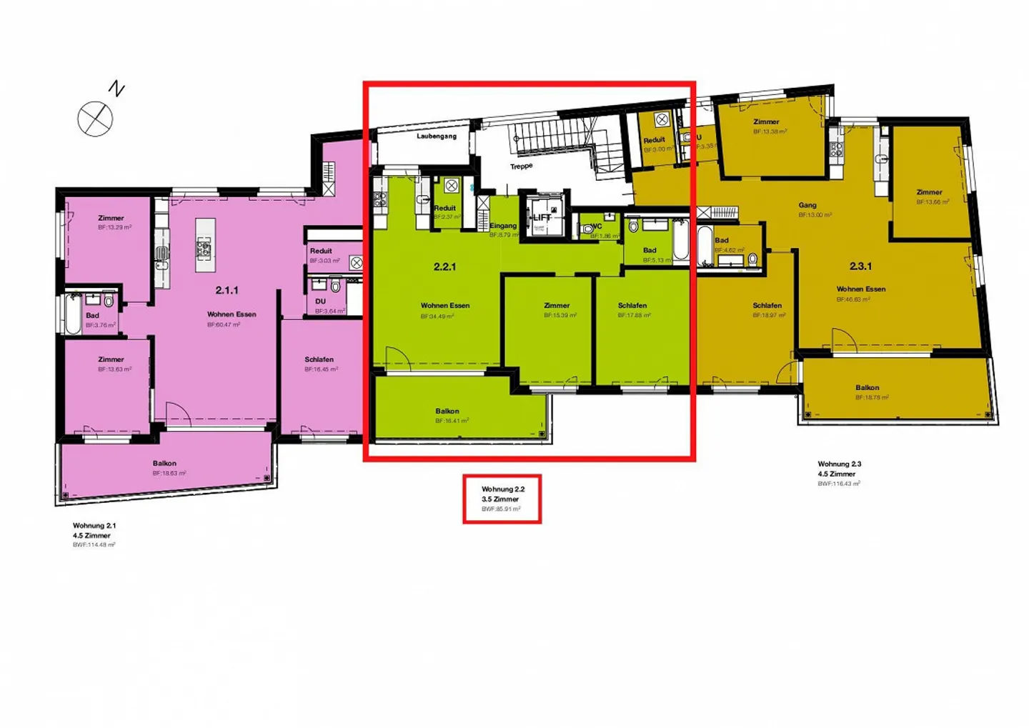 Moderne und helle 3.5-Zimmer-Wohnung in Neuhausen! - Foto 11 von 11