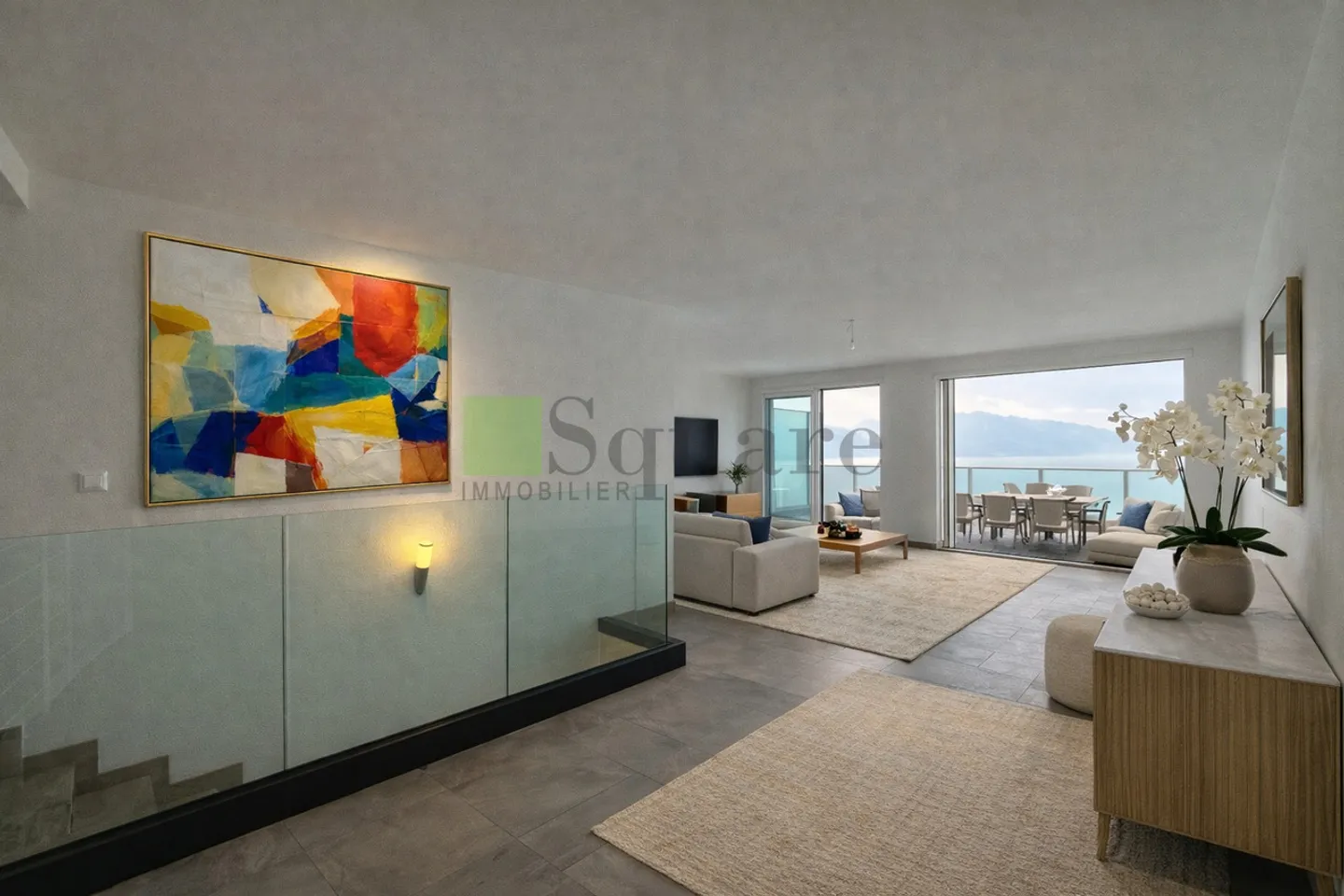 Magnifique duplex lumineux avec balcons et vue sur le Lac Léman - Foto 1 di 5