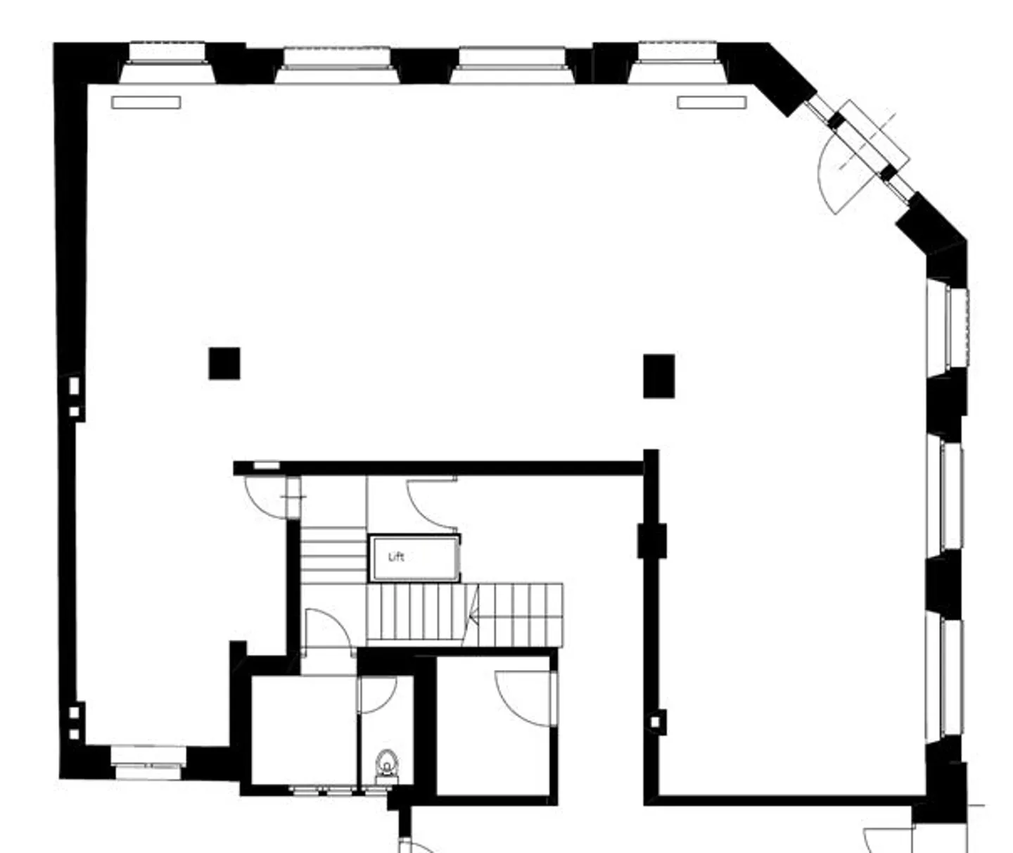 VERSATILE AND SPACIOUS COMMERCIAL SPACE IN THE POPULAR BRUCHQUARTIER - Photo 3 of 3