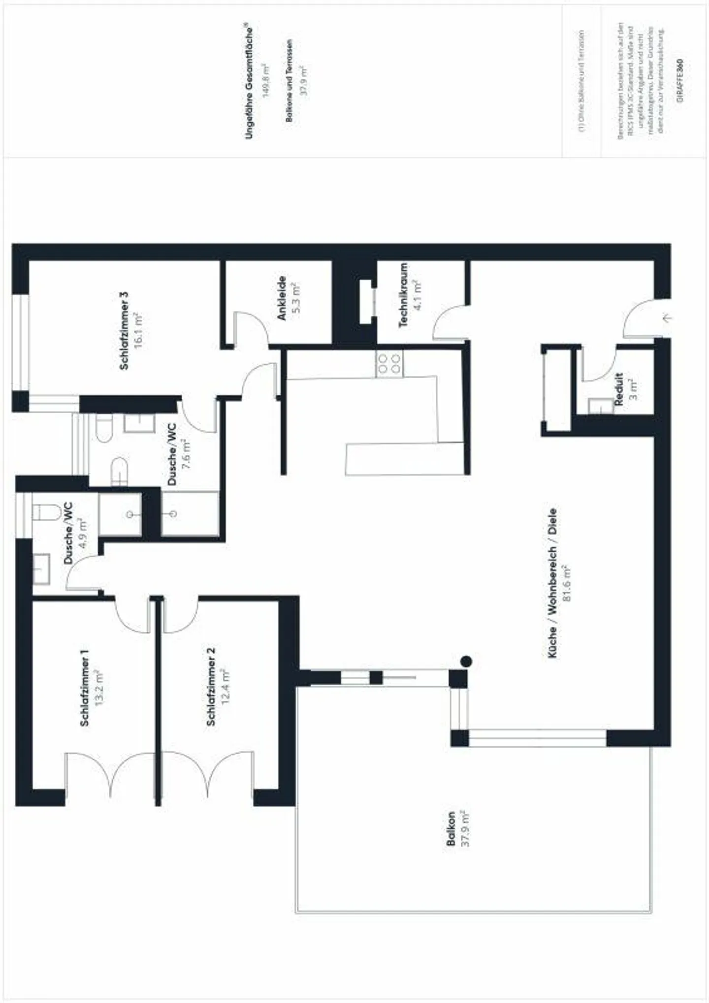 moderne, sehr grosse und sonnige 4.5-Zimmer-Terrassenwohnung - Foto 14 von 14