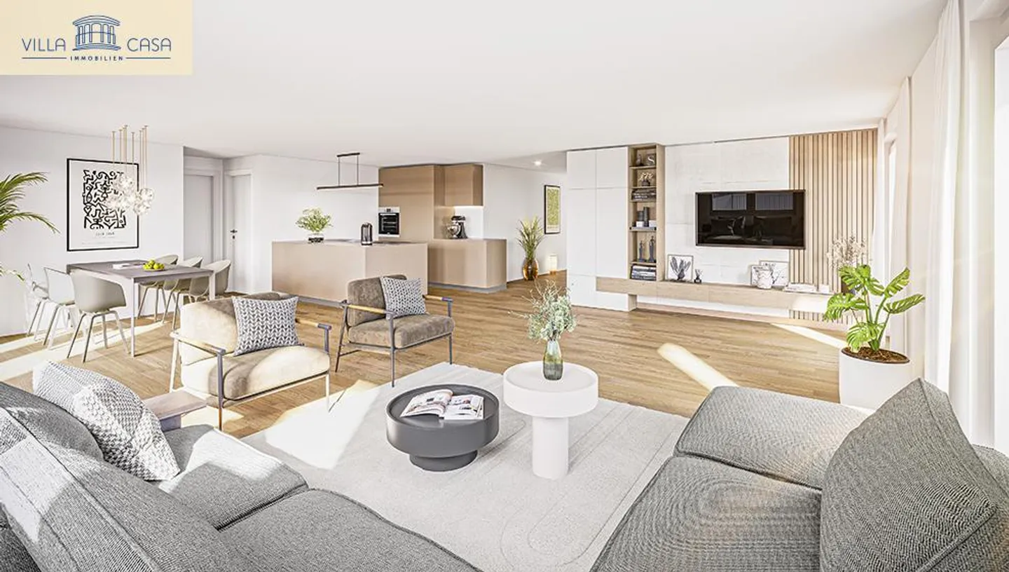 Wohnung (120m²) mit grosszügigem Grundriss & traumhafter Terrasse (118m²) - Foto 1 von 17