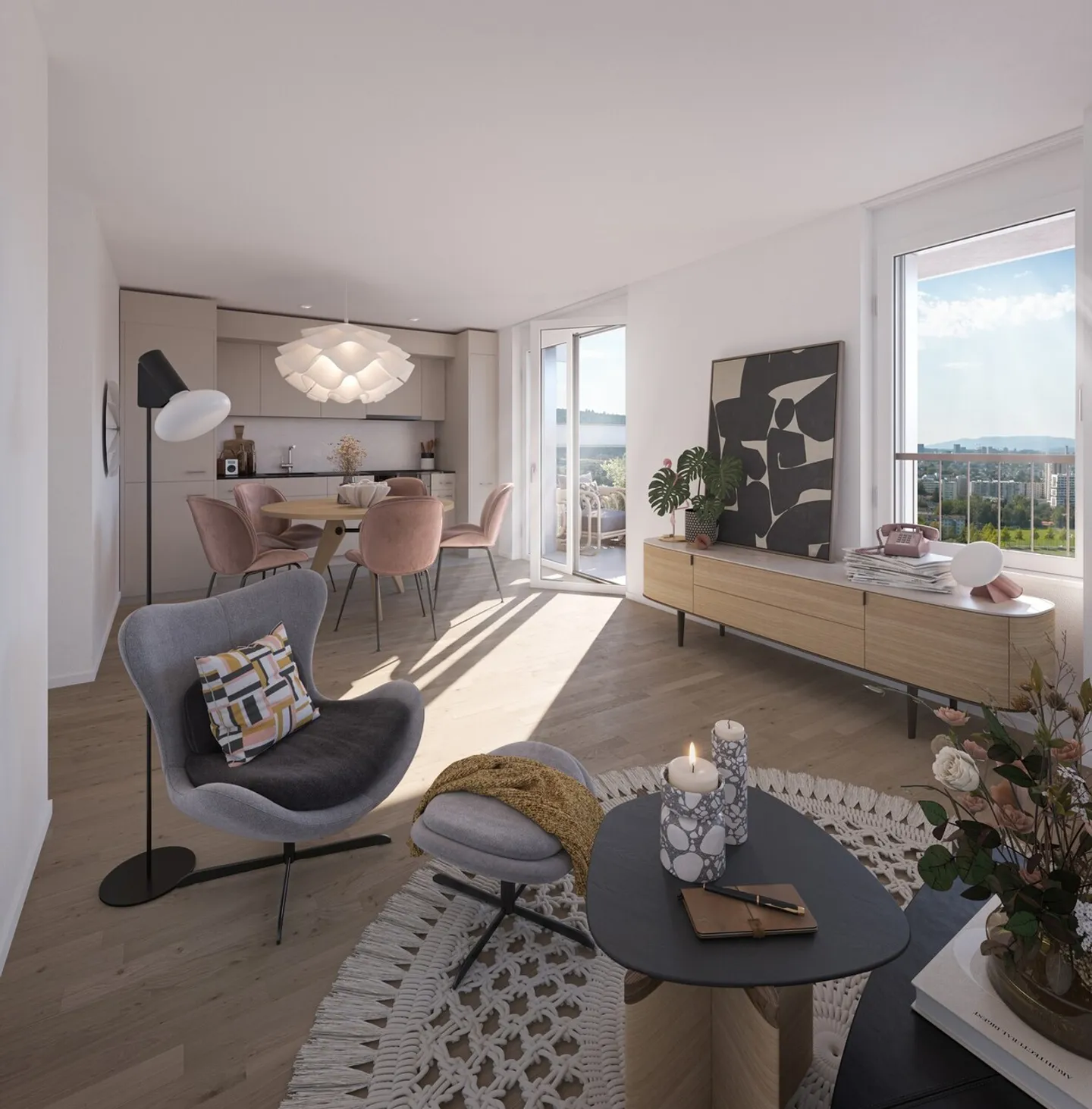 Appartamento moderno con vista skyline - Foto 6 di 9