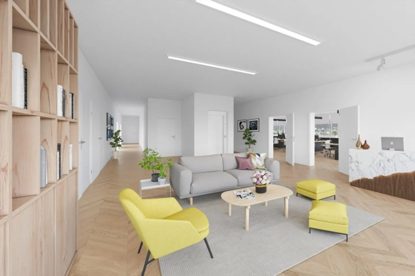 Helle Büroräume 20-494m² mit Aussicht - Foto 6 von 8