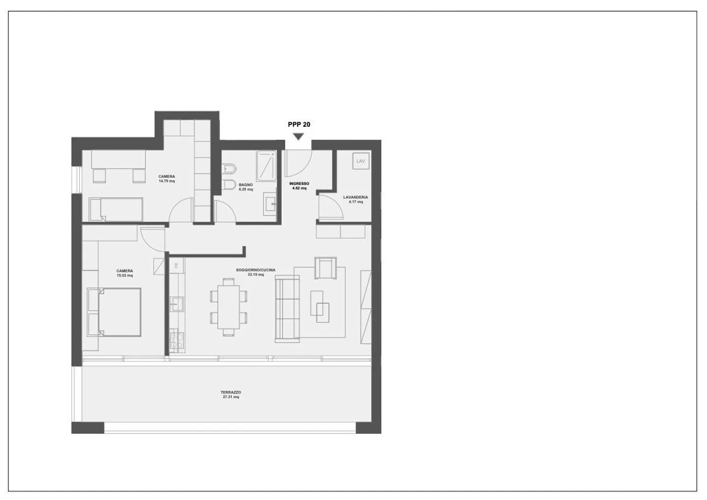 Modern 3.5-room apartment in Monteggio, rent 1,550, additional costs 200 - Photo 9 of 9