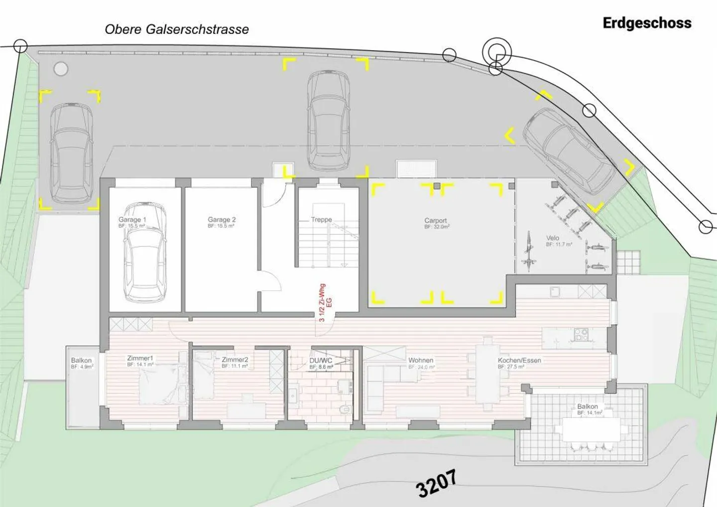 Appartamento nuovo 3½ locali al piano terra con vista splendida - Foto 3 di 8