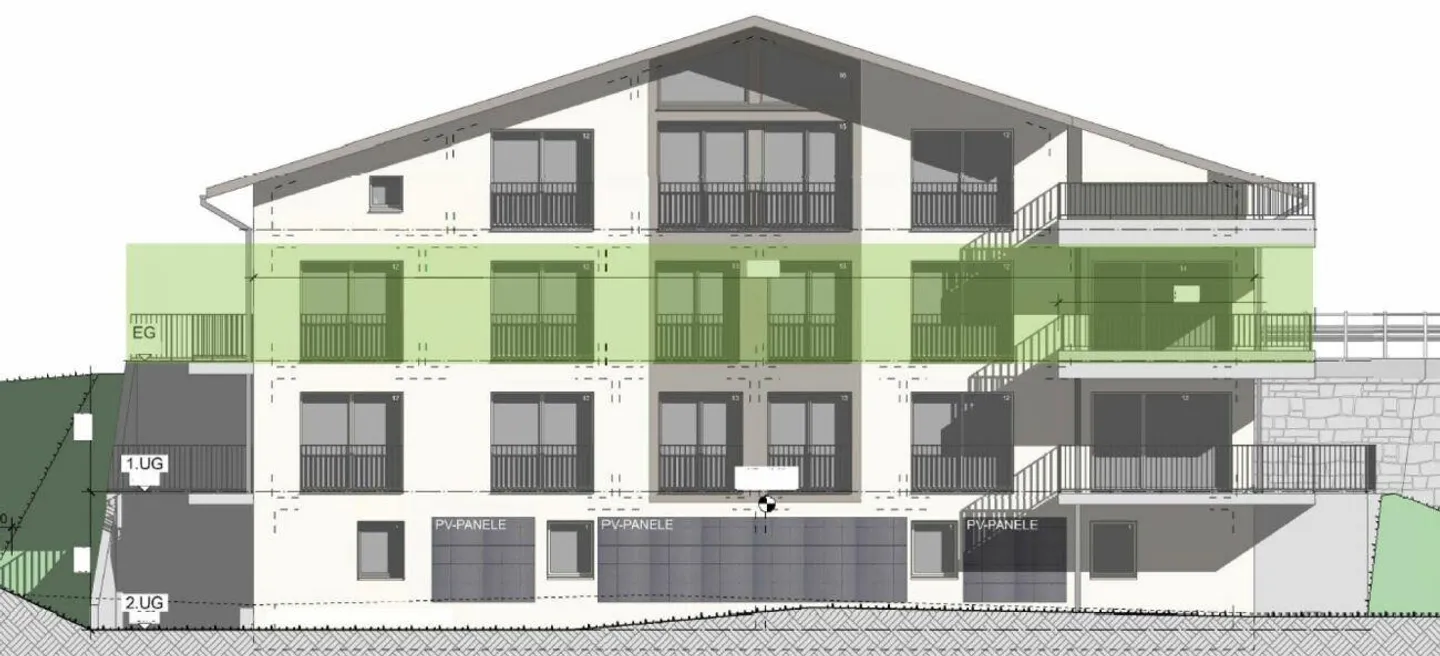 Appartamento nuovo 3½ locali al piano terra con vista splendida - Foto 4 di 8