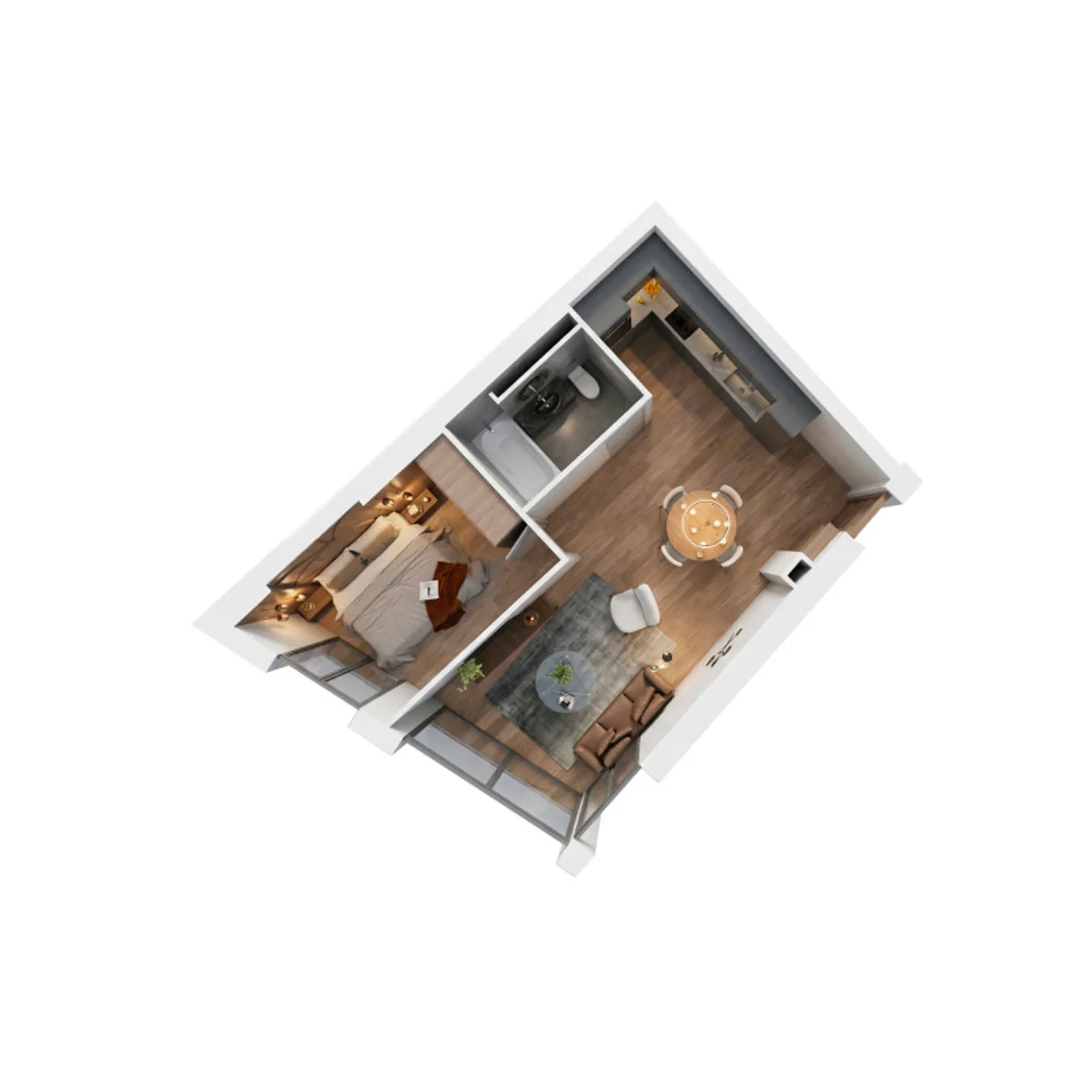 Charmante 2,5-Zimmer-Wohnung mit Garten - Foto 5 von 5