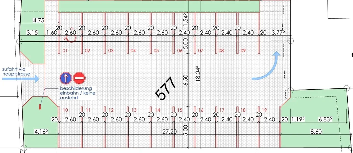 Aussenparkplatz zu vermieten! - Foto 3 von 3