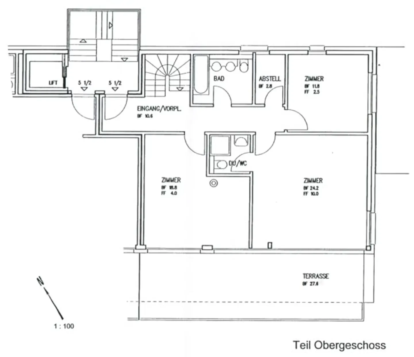 Wohnen über dem Rebberg: Exklusive 5-Zimmer-Attika-Maisonette mit Panoramaseesicht - Photo 15 sur 15