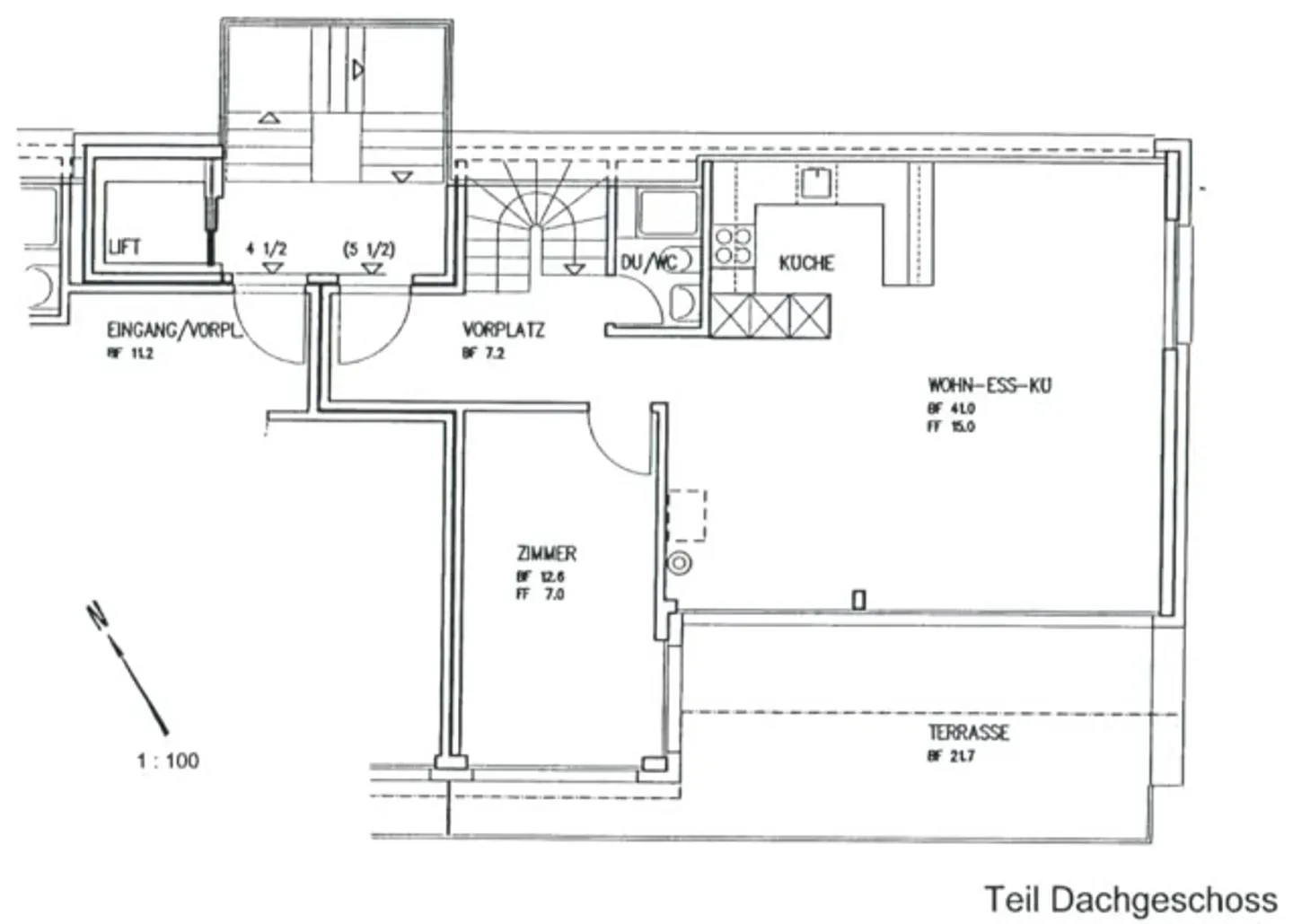Wohnen über dem Rebberg: Exklusive 5-Zimmer-Attika-Maisonette mit Panoramaseesicht - Photo 14 sur 15