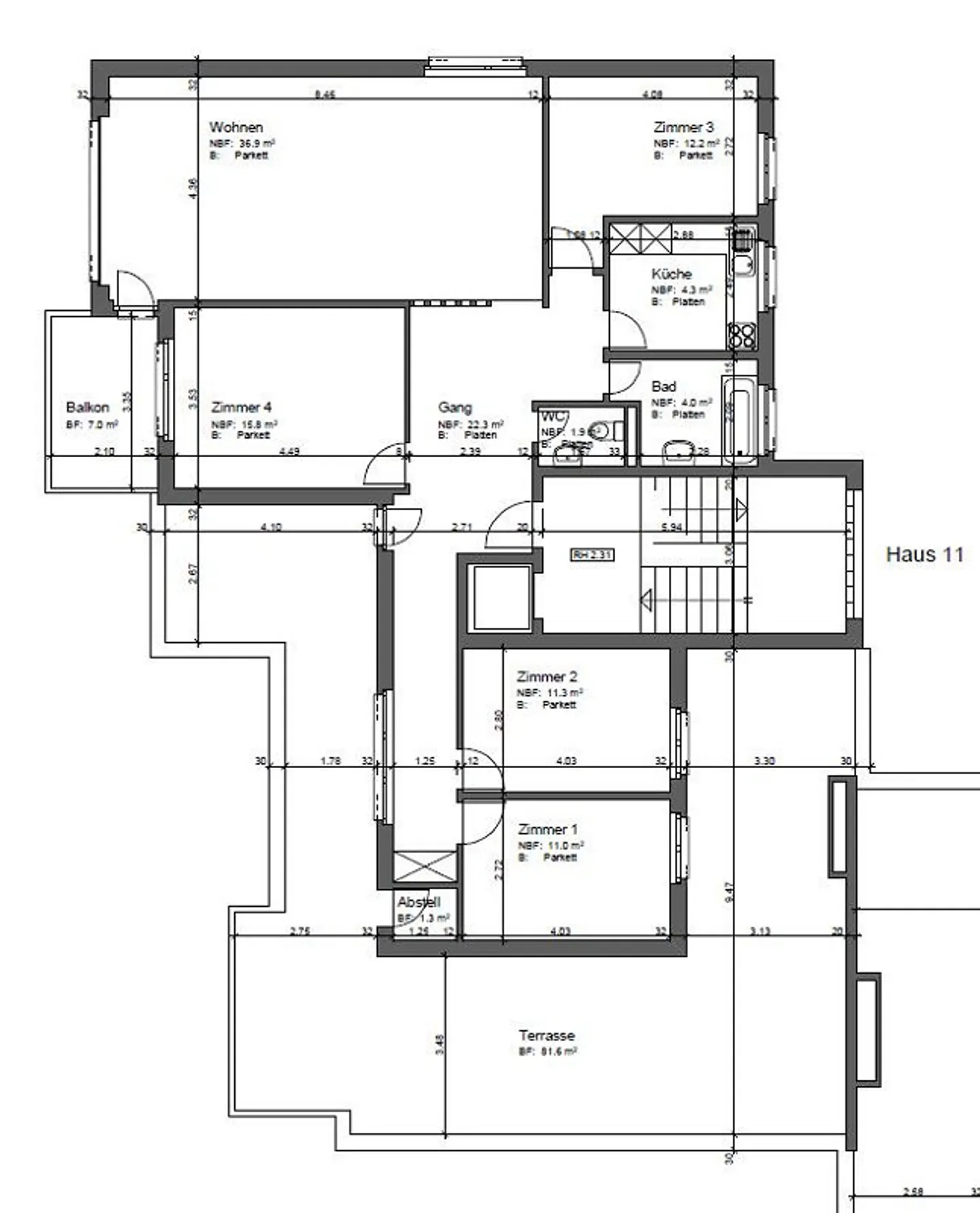 Bright 5.5 Room Attic Apartment with Dream Terrace for Rent! - Photo 12 of 12