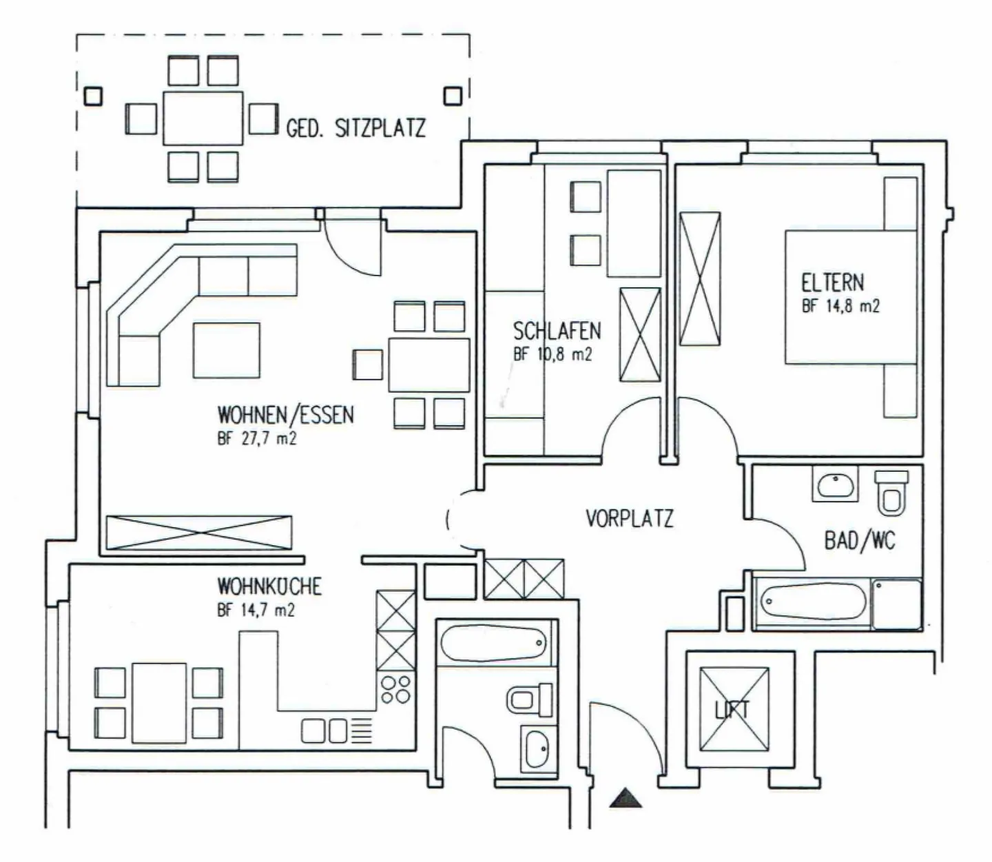 Appartamento 3,5 locali con balcone in un bel quartiere residenziale - Foto 9 di 9