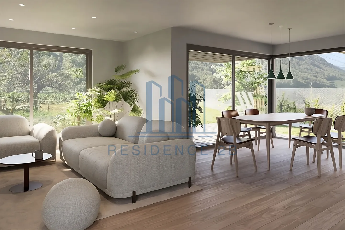 Zeitgenössische Villa in Grône - Foto 3 von 11