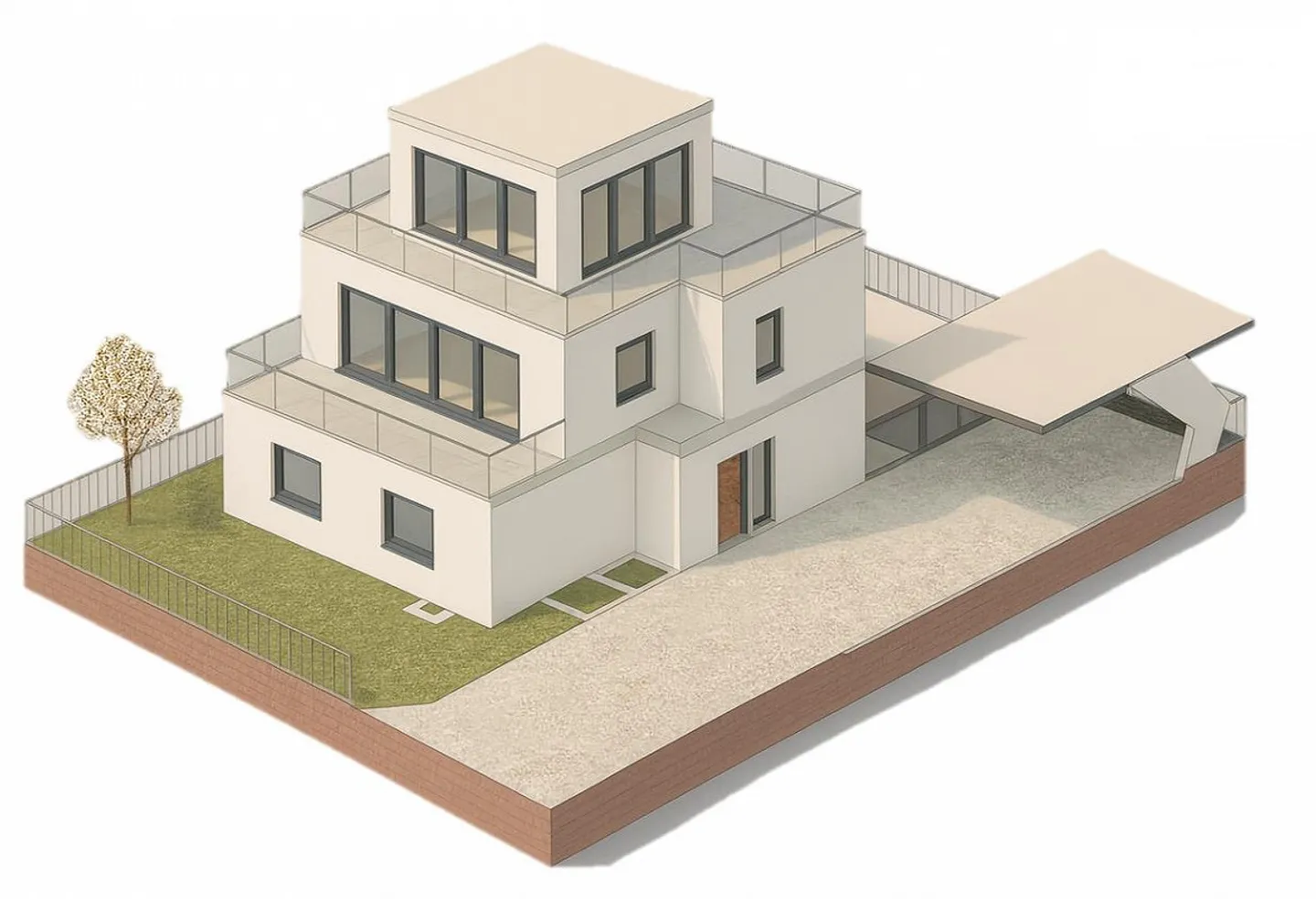 6.5 EFH Neubau // Schlüsselfertig + Weitblick + Wellness - Foto 1 von 9