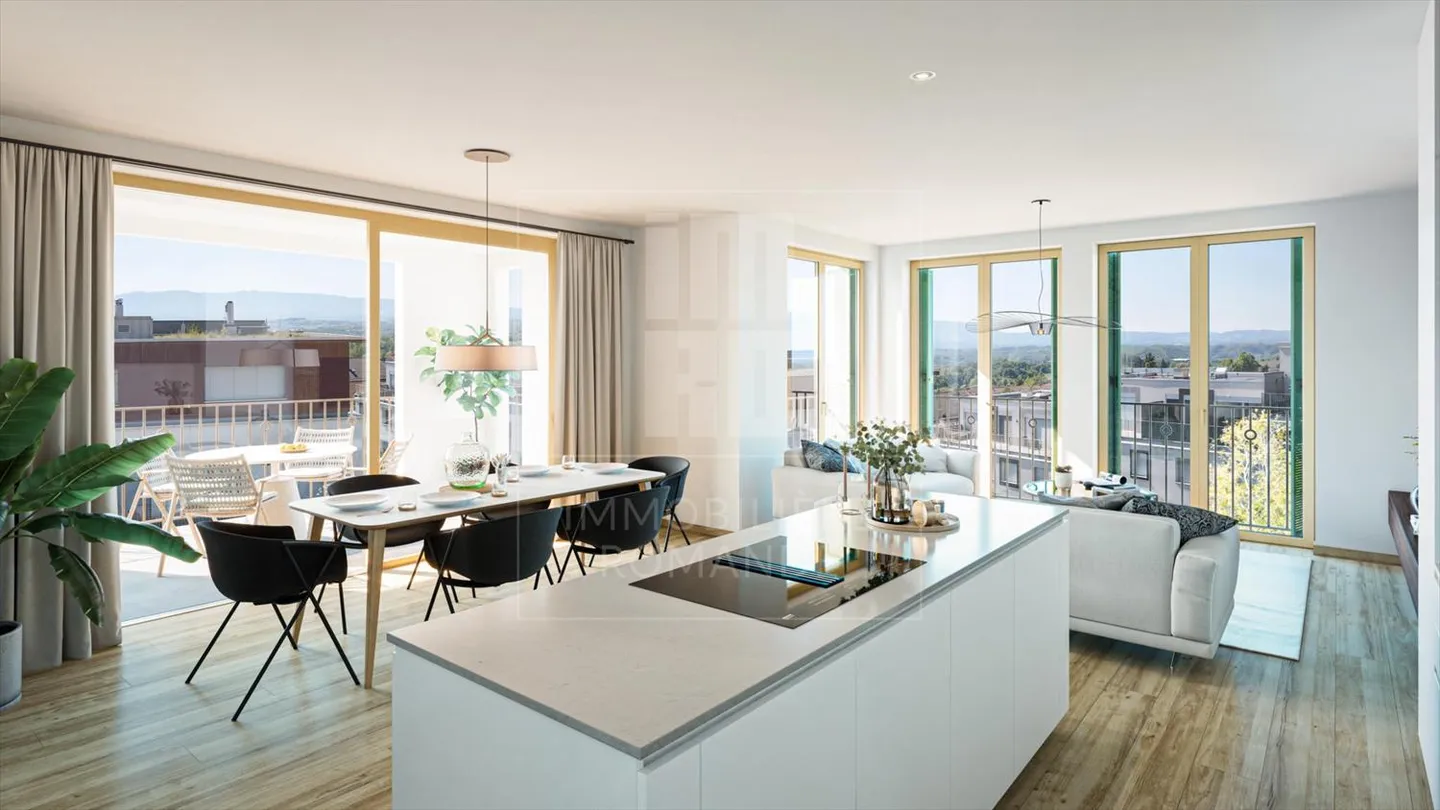 Magnifique appartement de 6 pièces en attique - Photo 1 sur 9
