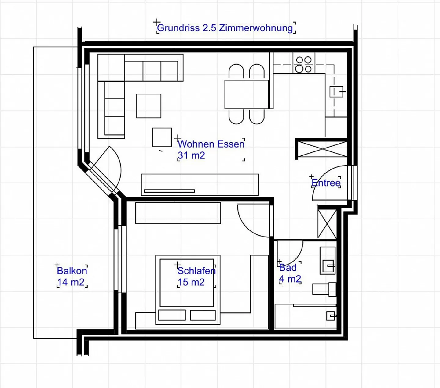 Newly renovated, centrally located 2.5 room apartment with large balcony - Photo 17 of 17