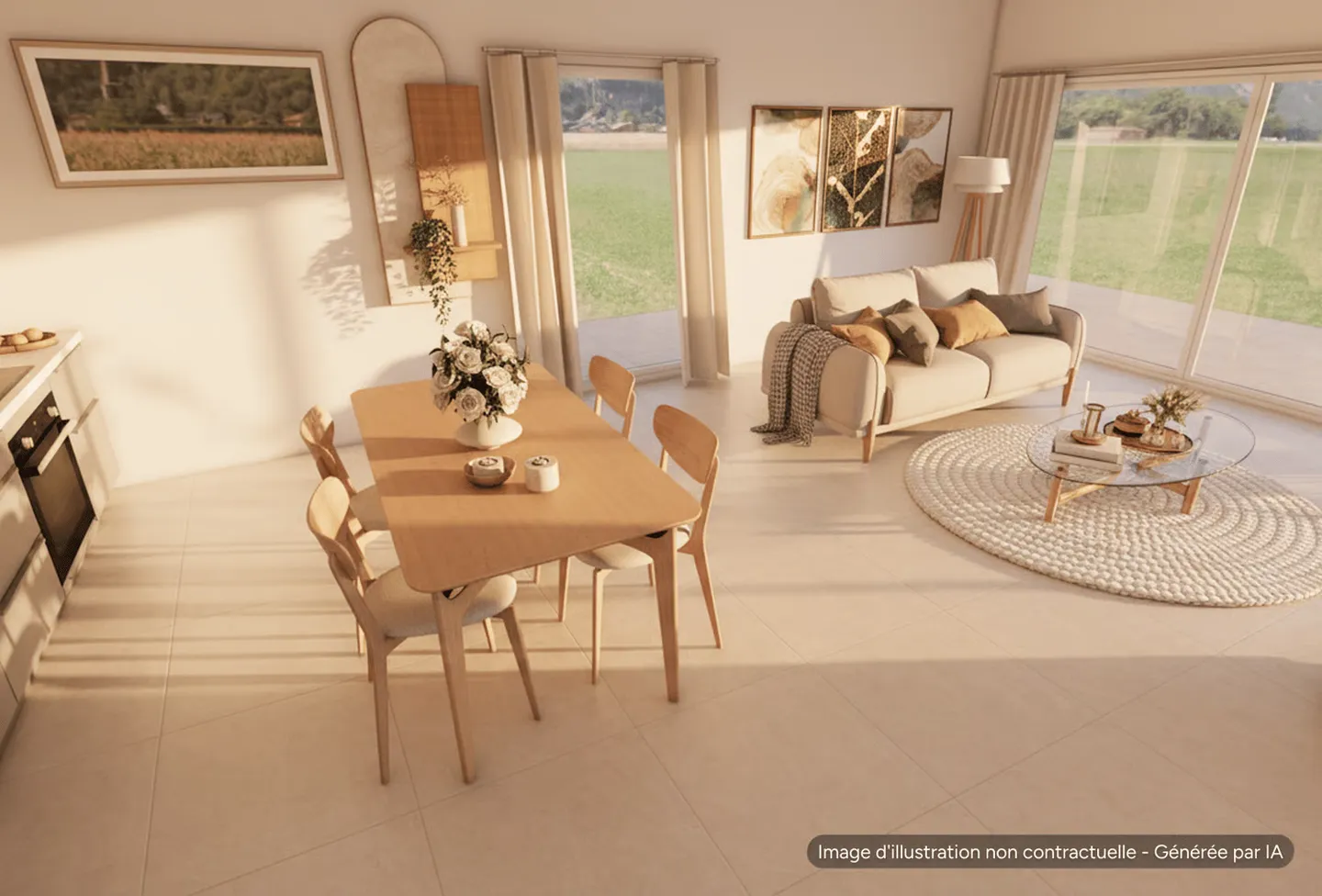 Nouvel appartement de 4,5 pièces avec grand balcon - Photo 3 sur 7