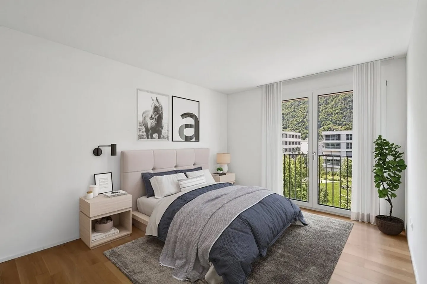 Appartement moderne et lumineux de 2,5 pièces dans la verdure - Photo 4 sur 7