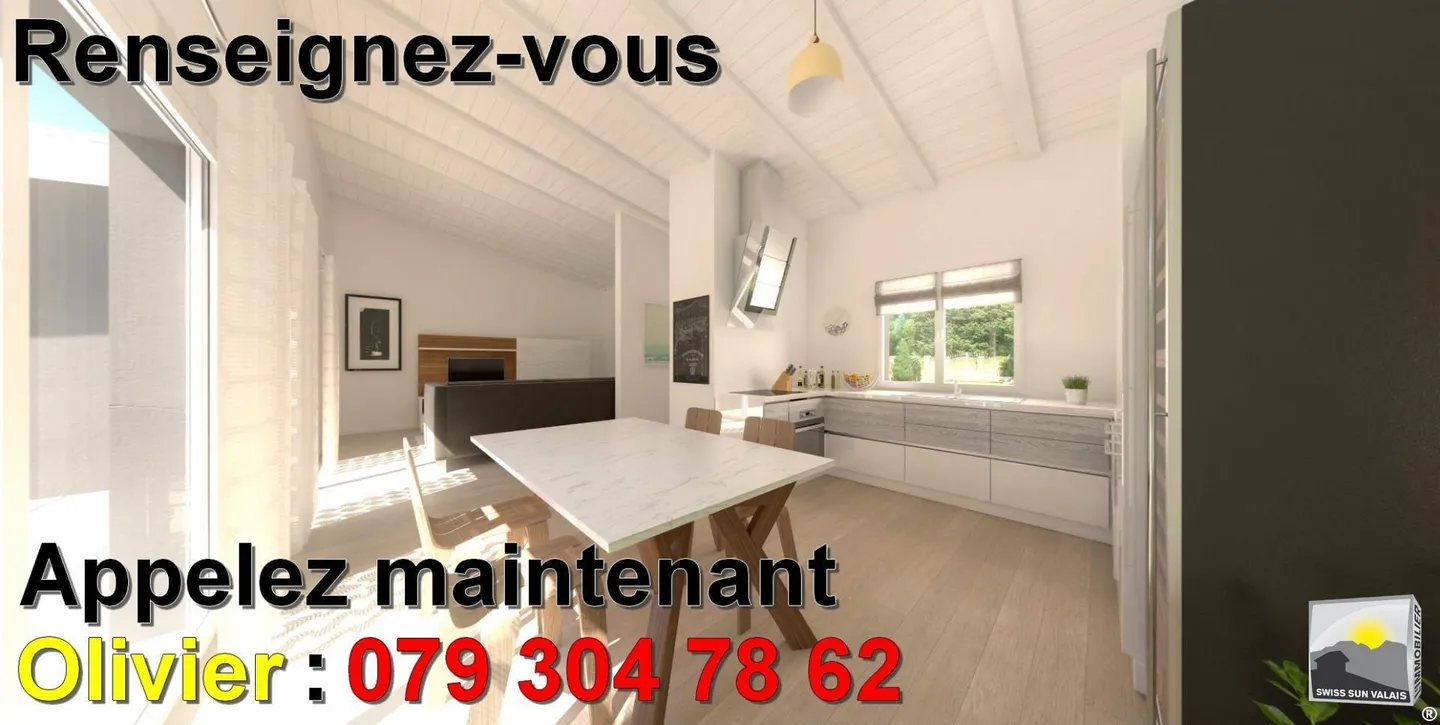 VALAIS / Ich bin "INFINITY" Magnifique villa PLAIN-PIED à bâtir 3.5 pc - Foto 21 von 21