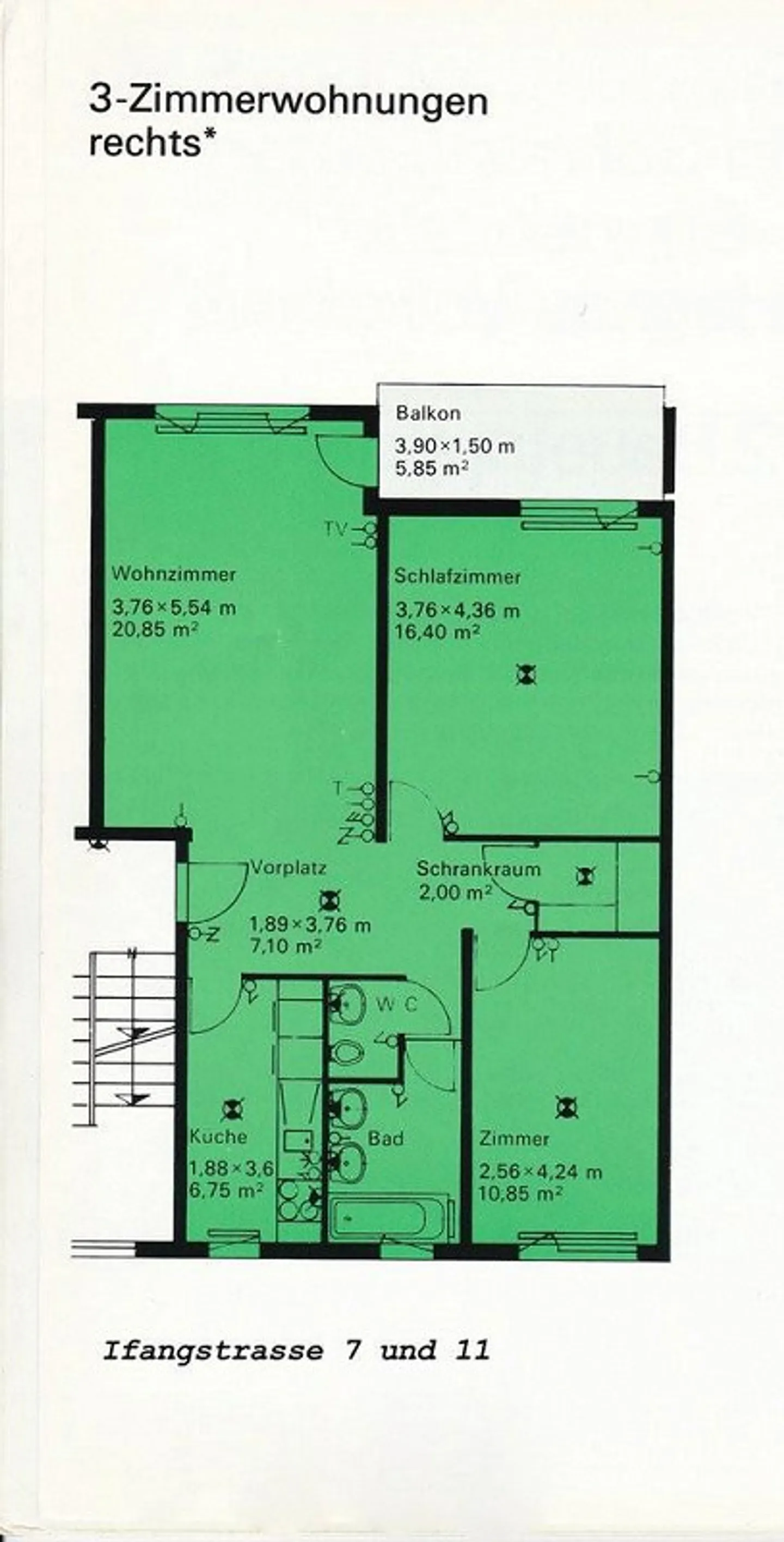 Belle appartement de 3 pièces dans un emplacement verdoyant - Photo 6 sur 7