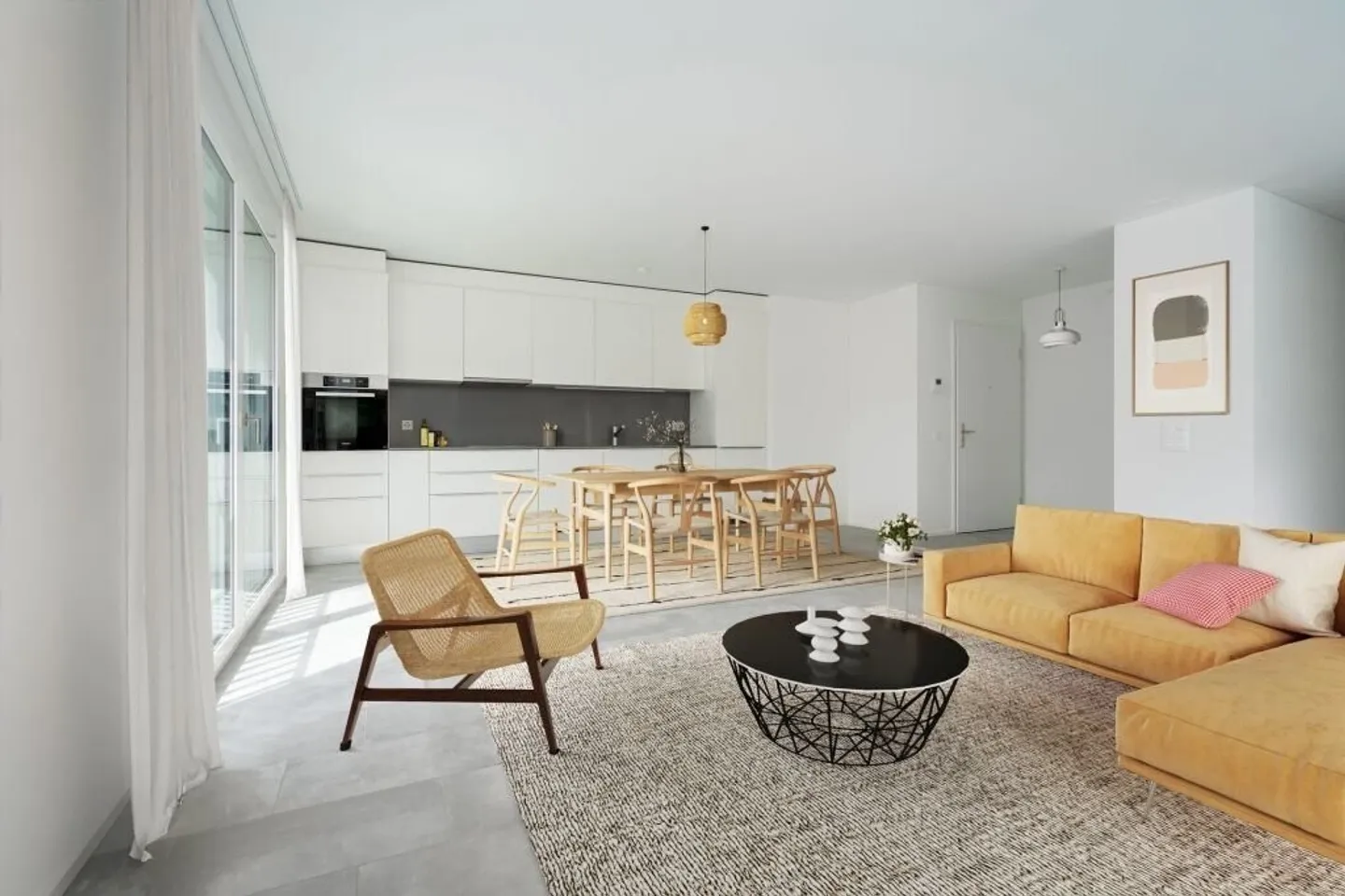 Appartement à louer avec 3,5 pièces, moderne et spacieux, entouré de verdure - Photo 2 sur 8