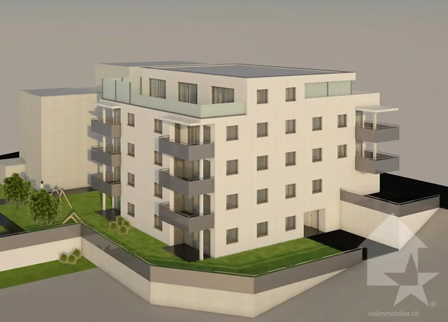 Penthouse of 4.5 rooms very well located with balcony and terrace - Photo 1 of 19