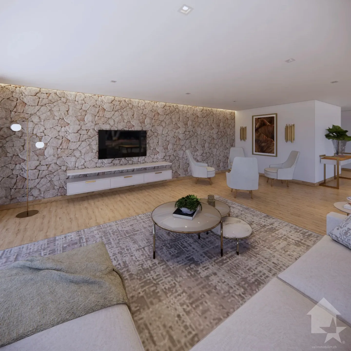 Penthouse of 4.5 rooms very well located with balcony and terrace - Photo 2 of 19
