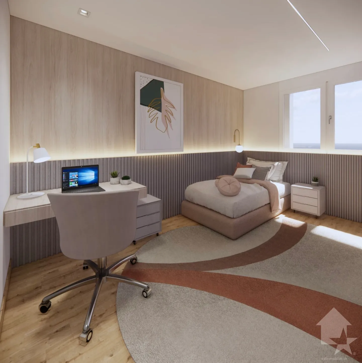 Penthouse of 4.5 rooms very well located with balcony and terrace - Photo 14 of 19