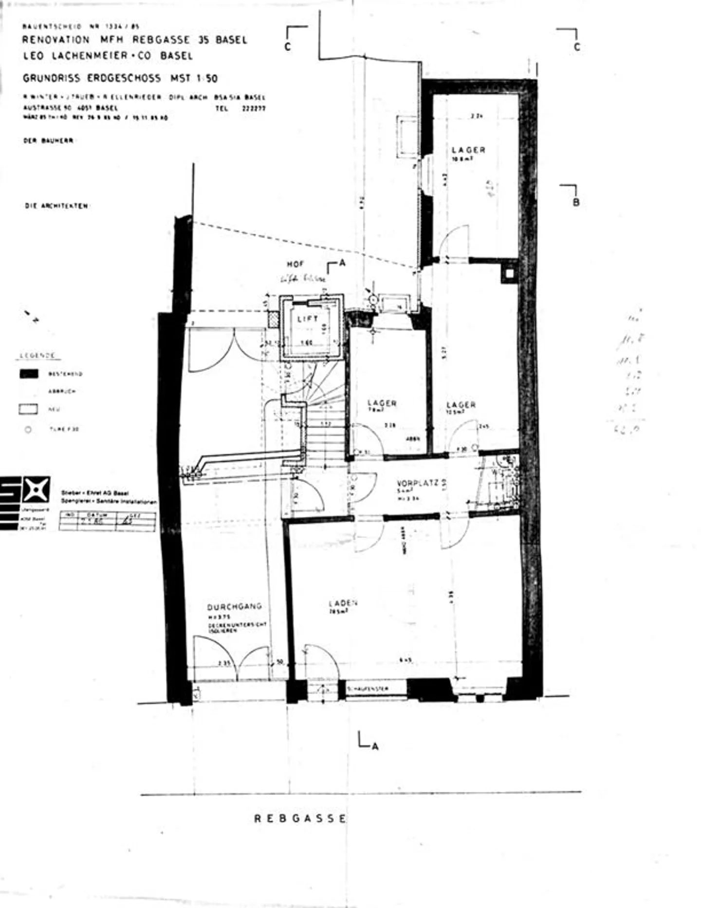 Bureau/Boutique dans un emplacement central dans la vieille ville de Kleinbasel près du Rhin - Photo 4 sur 4