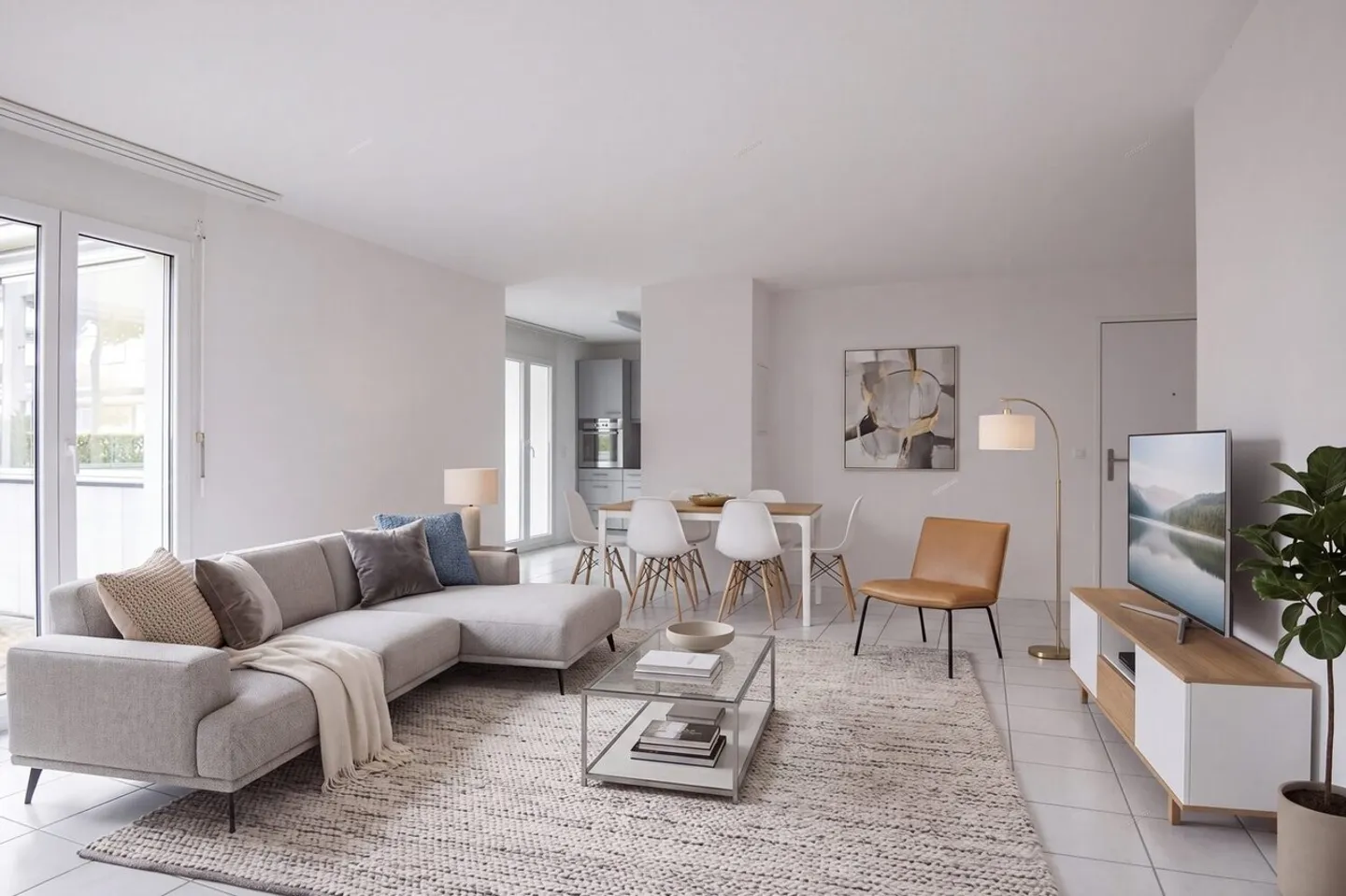 Moderno appartamento di 3,5 stanze con balcone vetrato - Foto 2 di 10