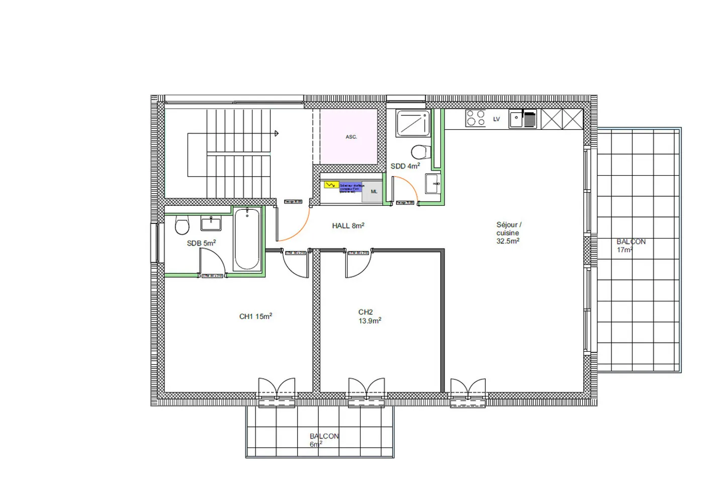 Appartement en vente de 3,5 pièces à Hauterive - Photo 9 sur 9