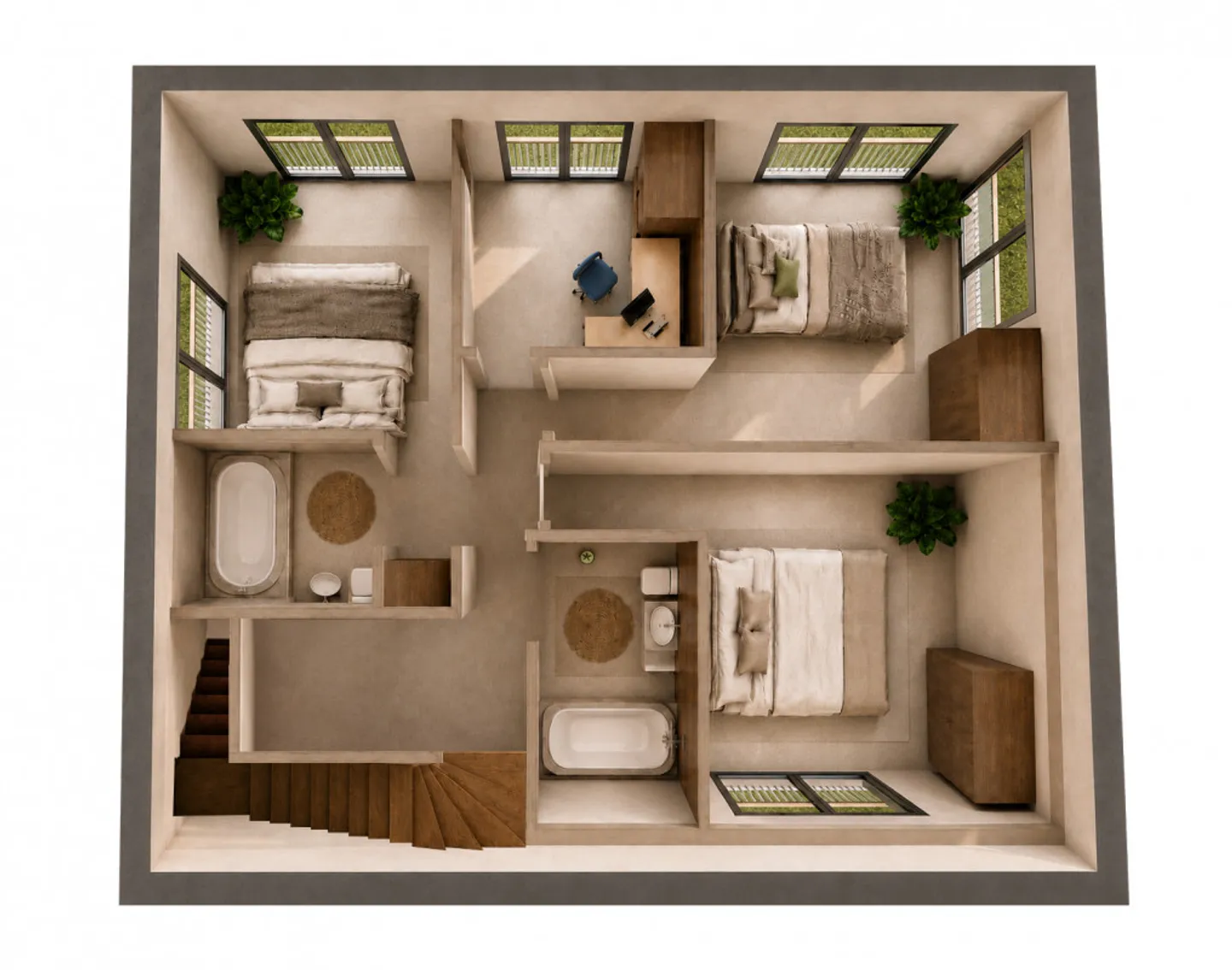 NEW - 95 m2 terraces and roof garden for this 5.5-room villa with 344 m2 usable area - Photo 9 of 13