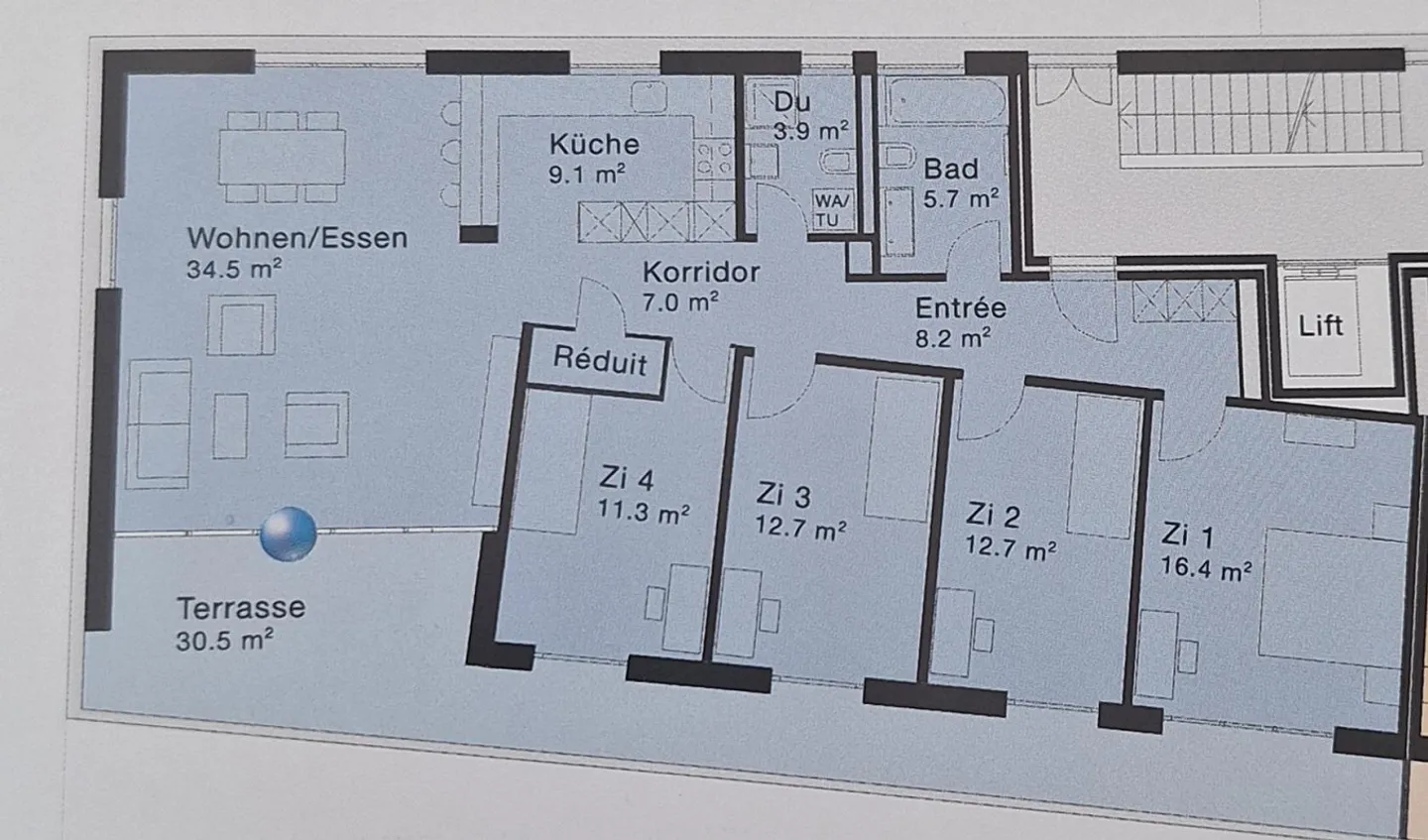 Geräumige 5.5-Zimmerwohnung - Foto 10 von 10