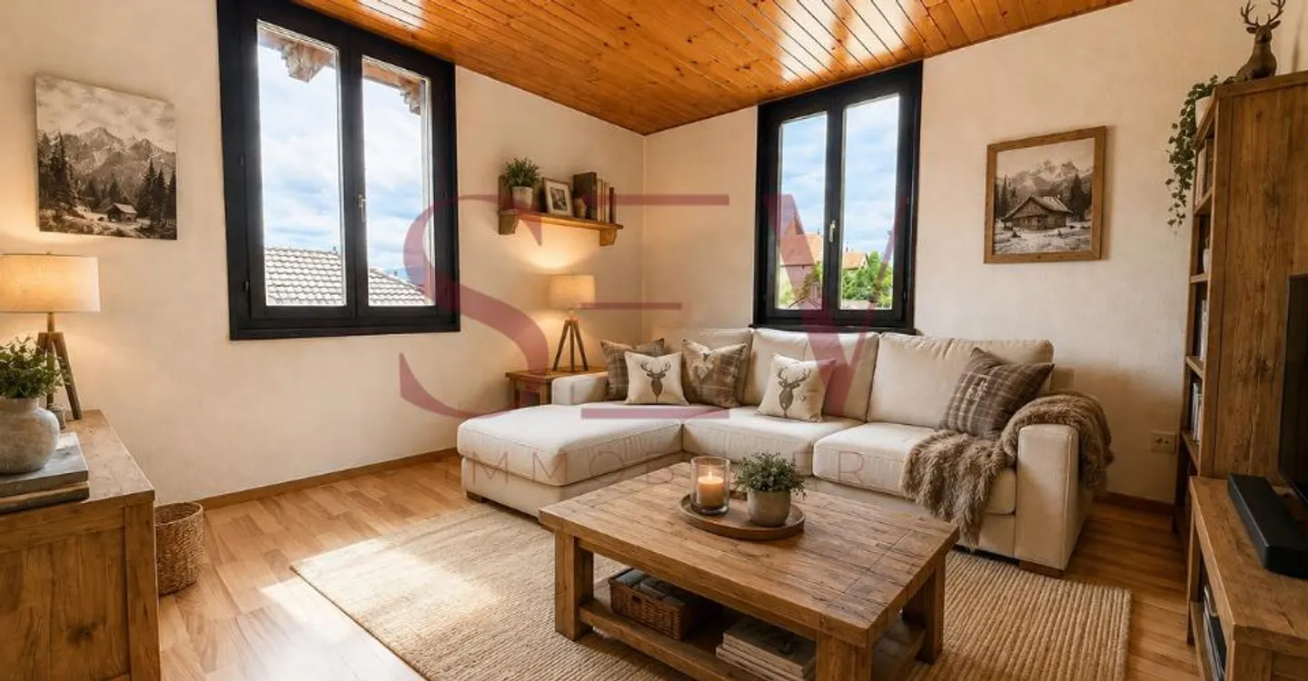 2 apartments of 3.5 rooms - Character chalet with unobstructed view - Photo 1 of 10