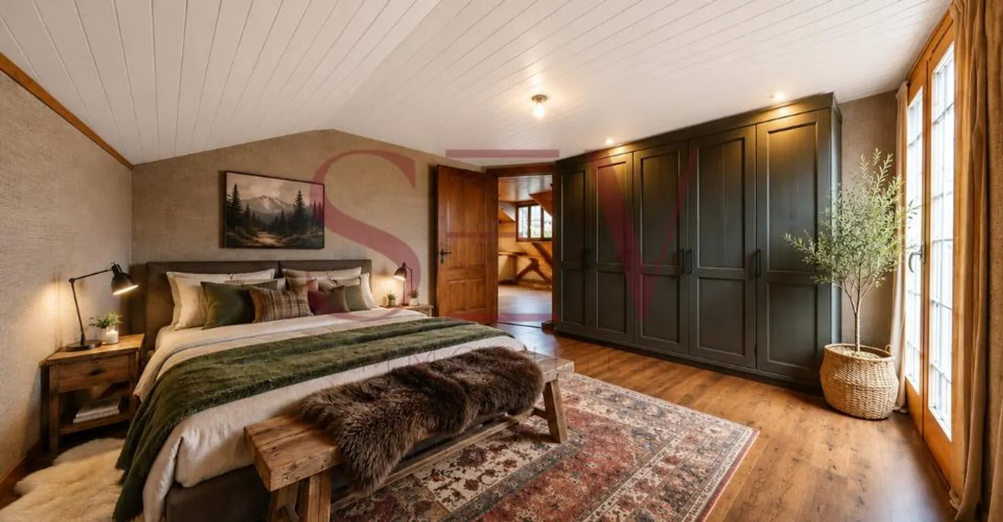 2 apartments of 3.5 rooms - Character chalet with unobstructed view - Photo 8 of 10