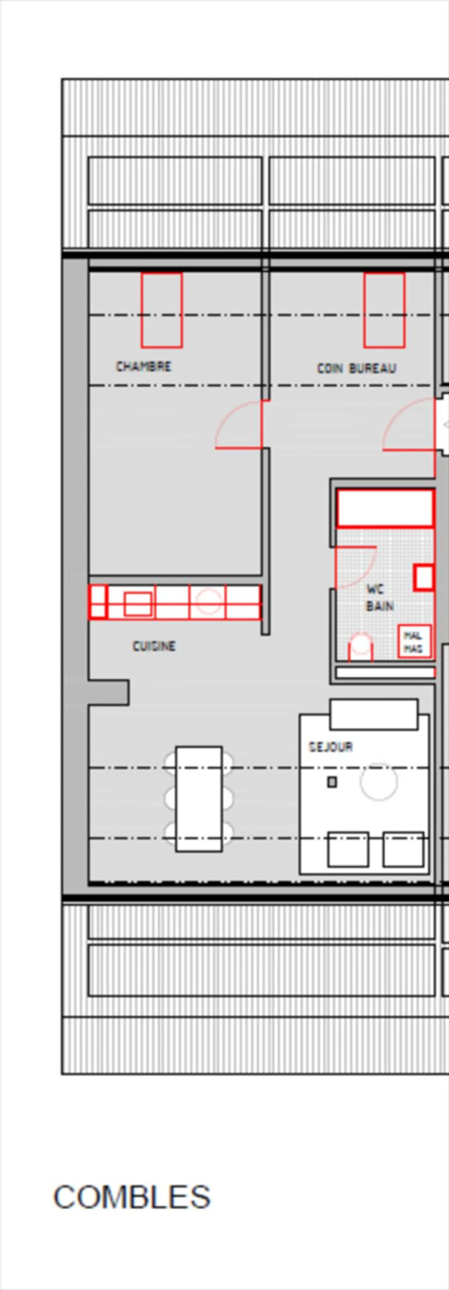 Komplette Renovierung, wunderschöne neue Wohnung im Dachgeschoss (Loft-Typ) - Foto 6 von 6