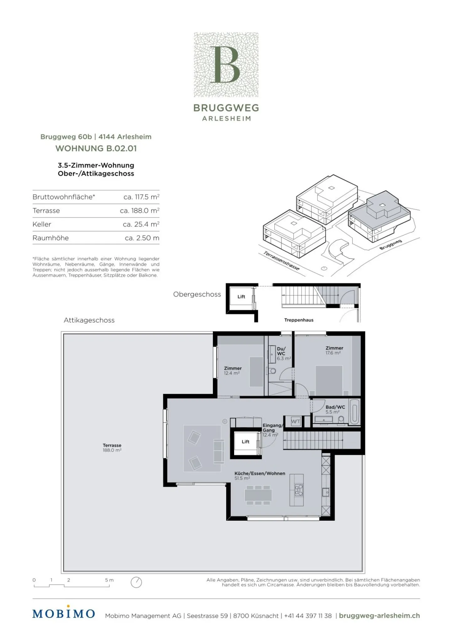 Elegant 3.5-room apartment - Bruggweg, Arlesheim - Photo 3 of 8
