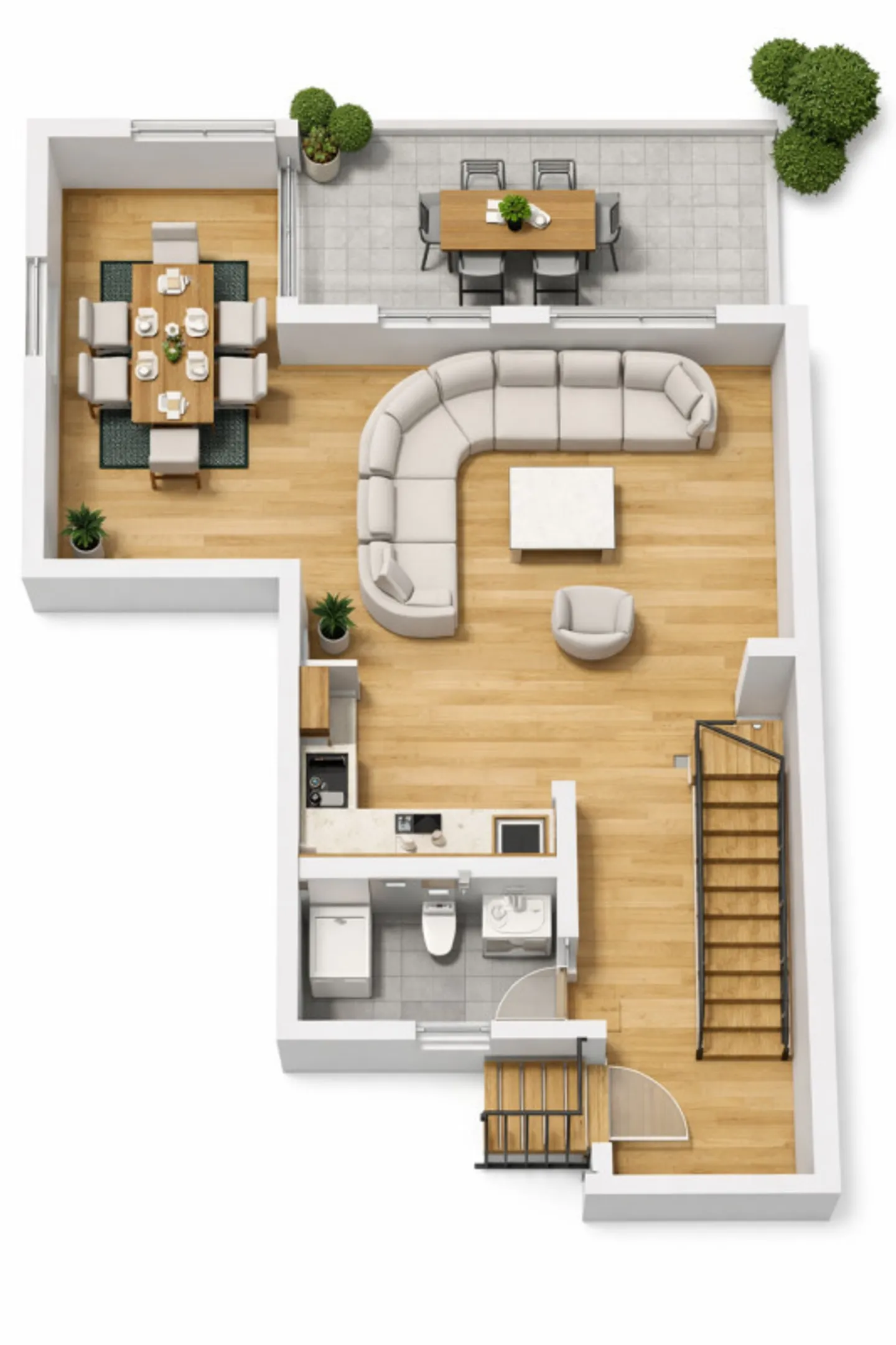 5½-Room Semi-Detached House with South/West Garden - Fully Renovated, Available Mid to Late March 2026 - Photo 6 of 14