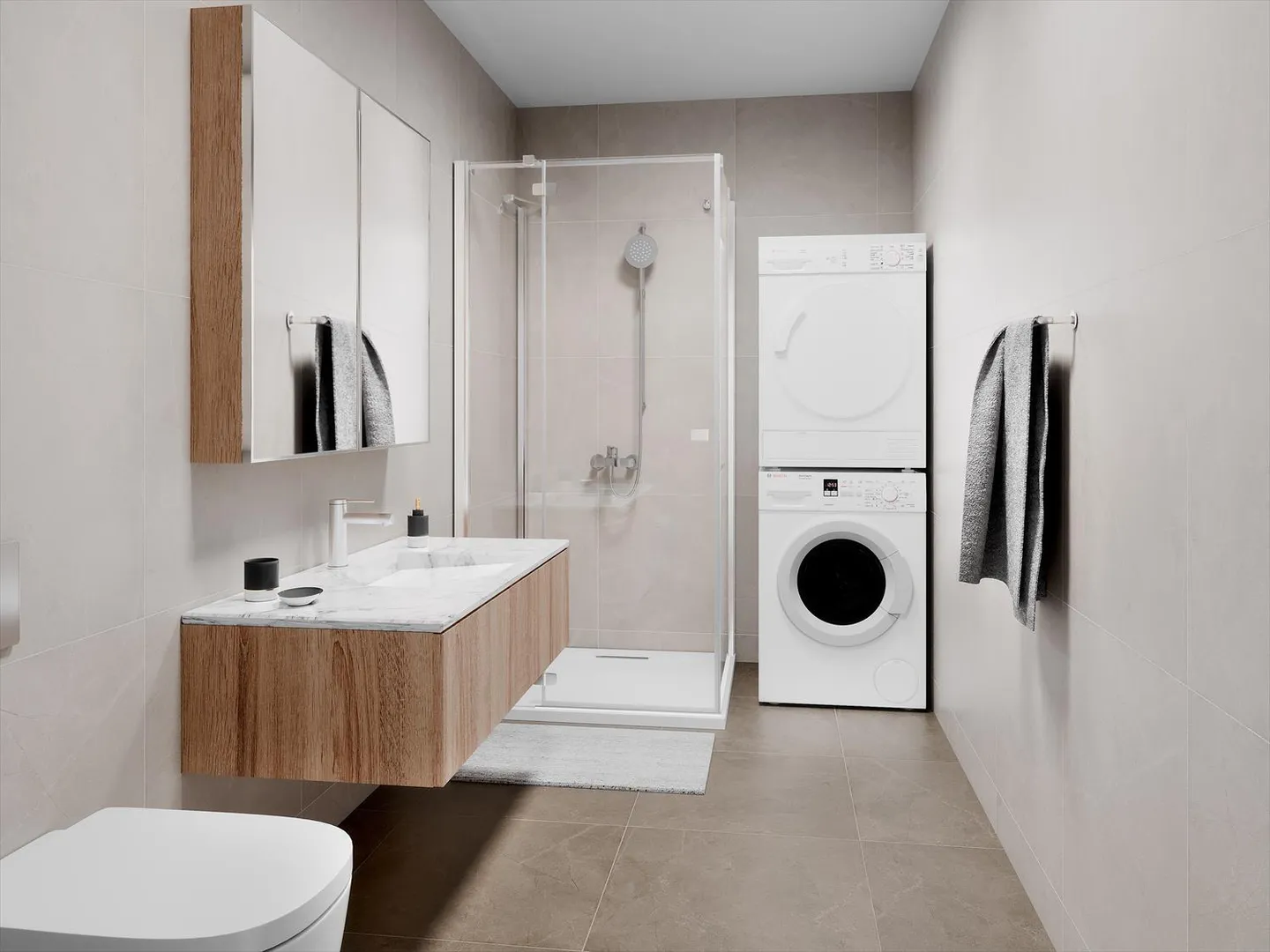 Appartamento moderno di 3,5 locali in nuovo edificio Minergie ad Attalens - Foto 6 di 7